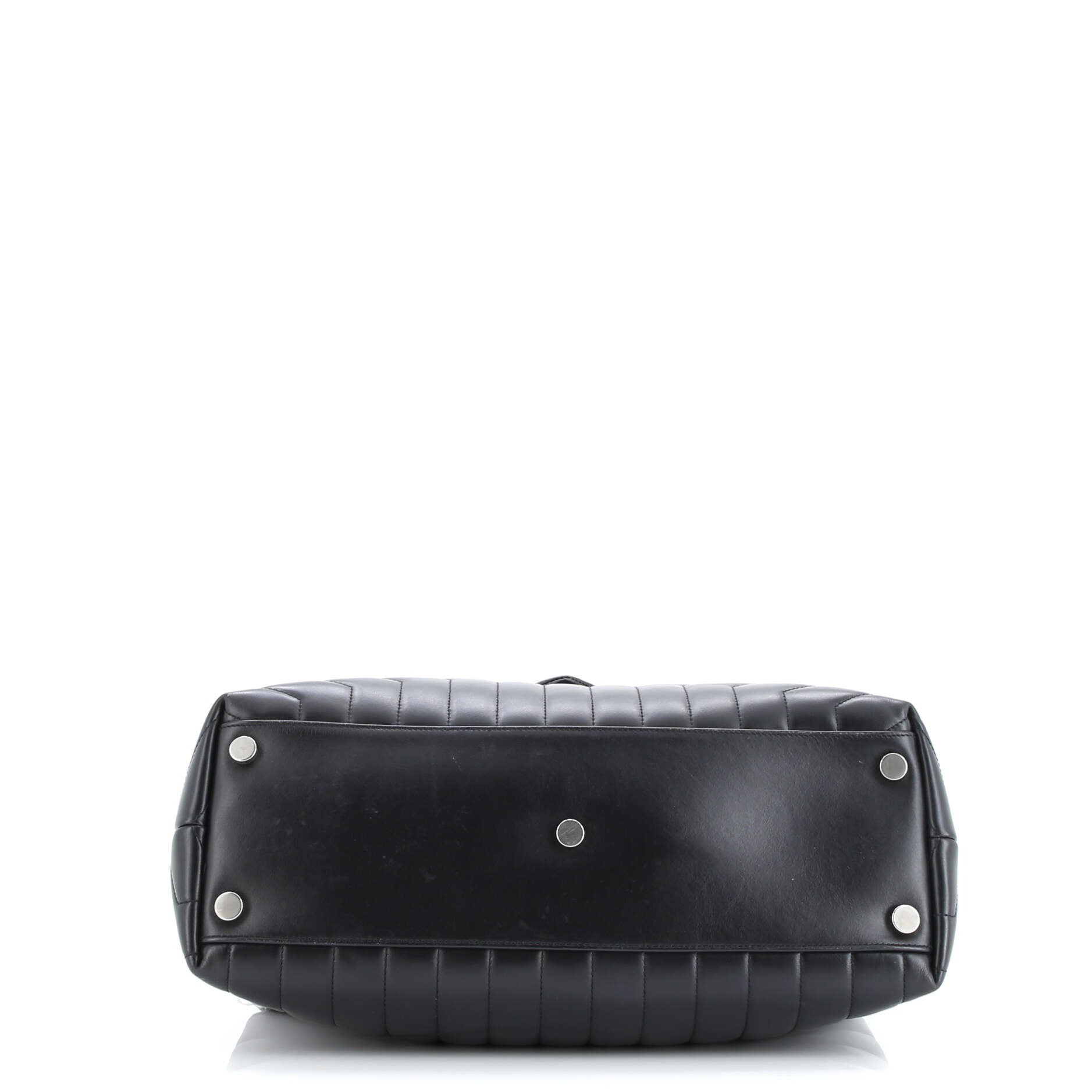 Saint Laurent Loulou Shoulder Bag Matelasse Chevron Leather Large