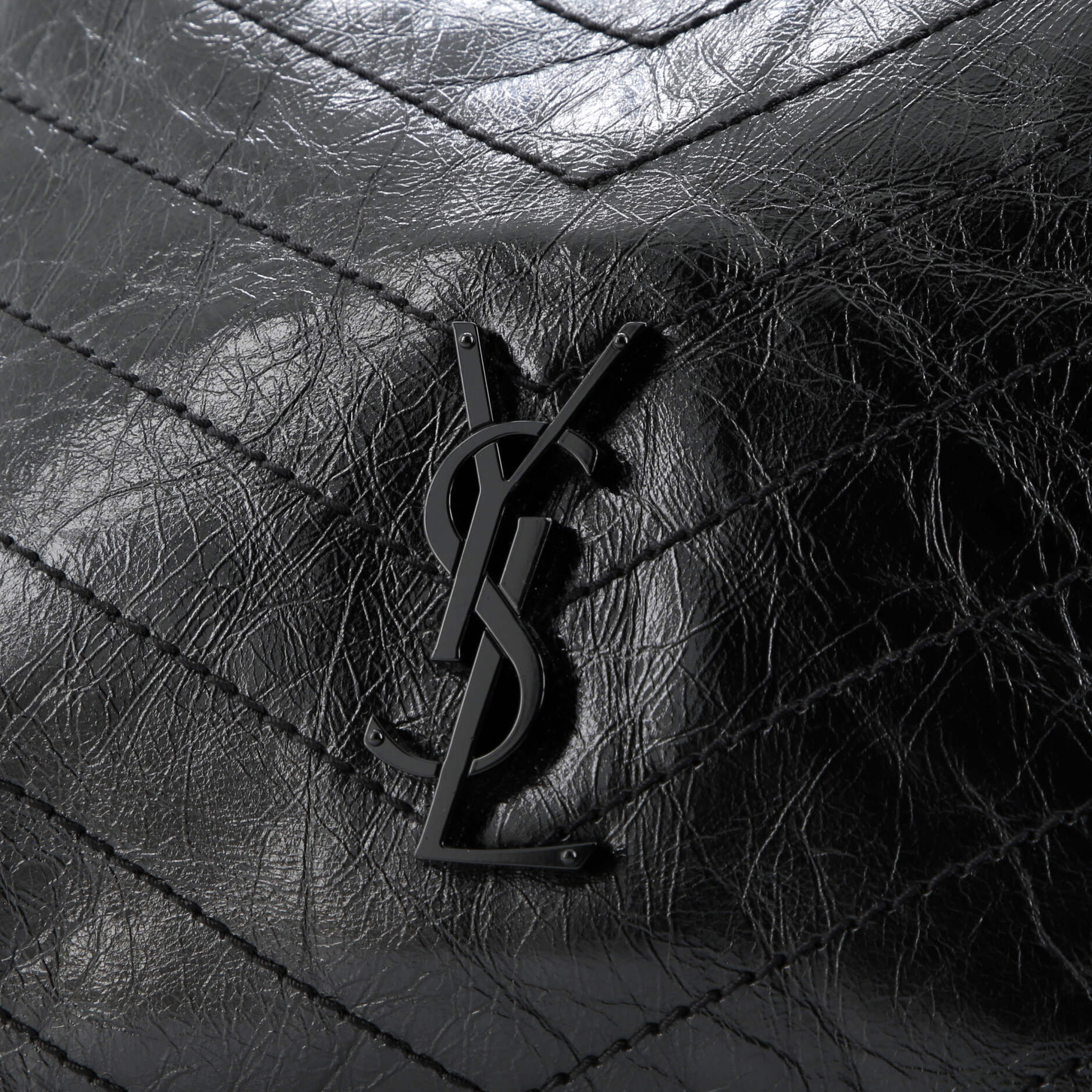 Saint Laurent Niki Shopping Tote Matelasse Chevron Leather Medium