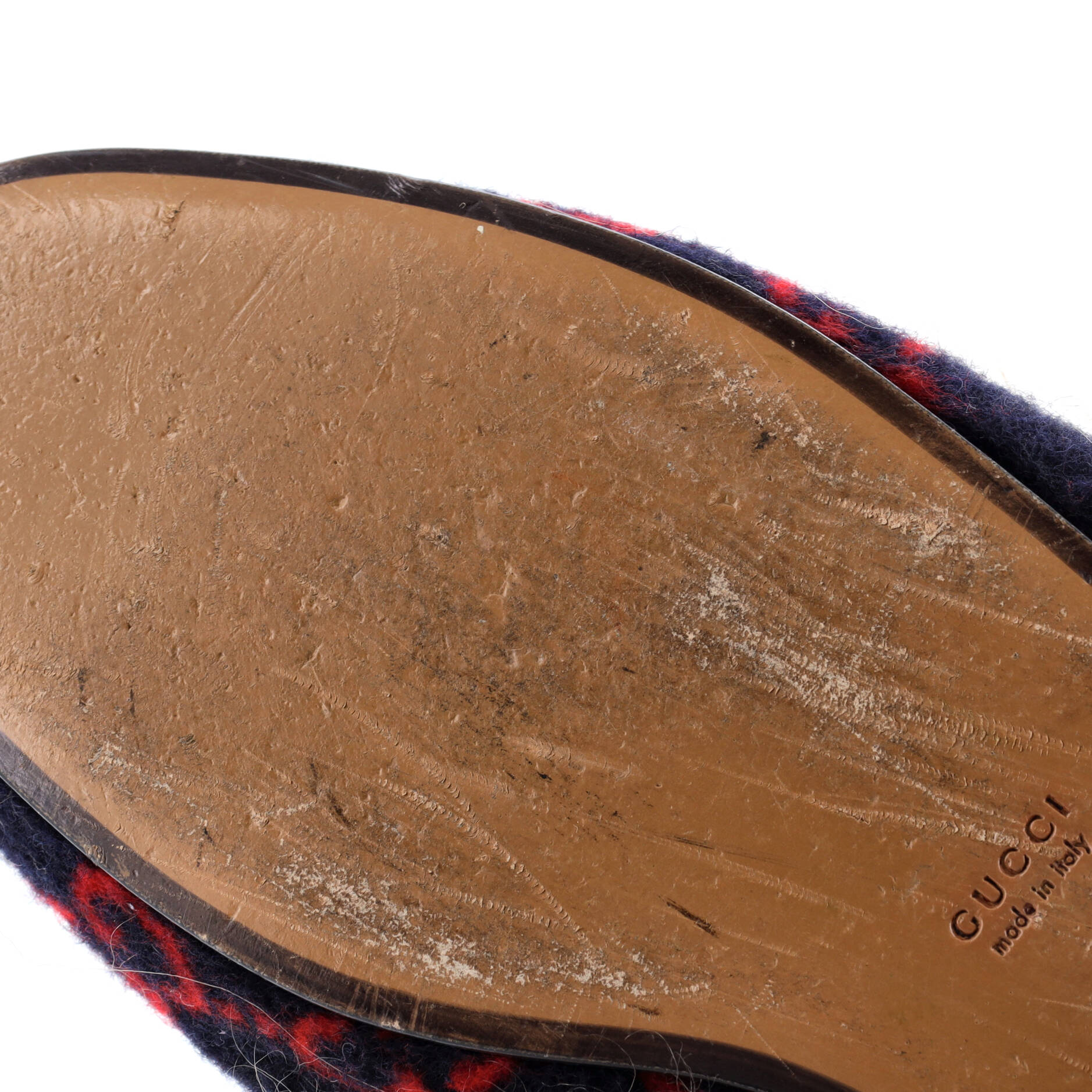 Gucci Women's Princetown Mules GG Wool with Lamb Hair