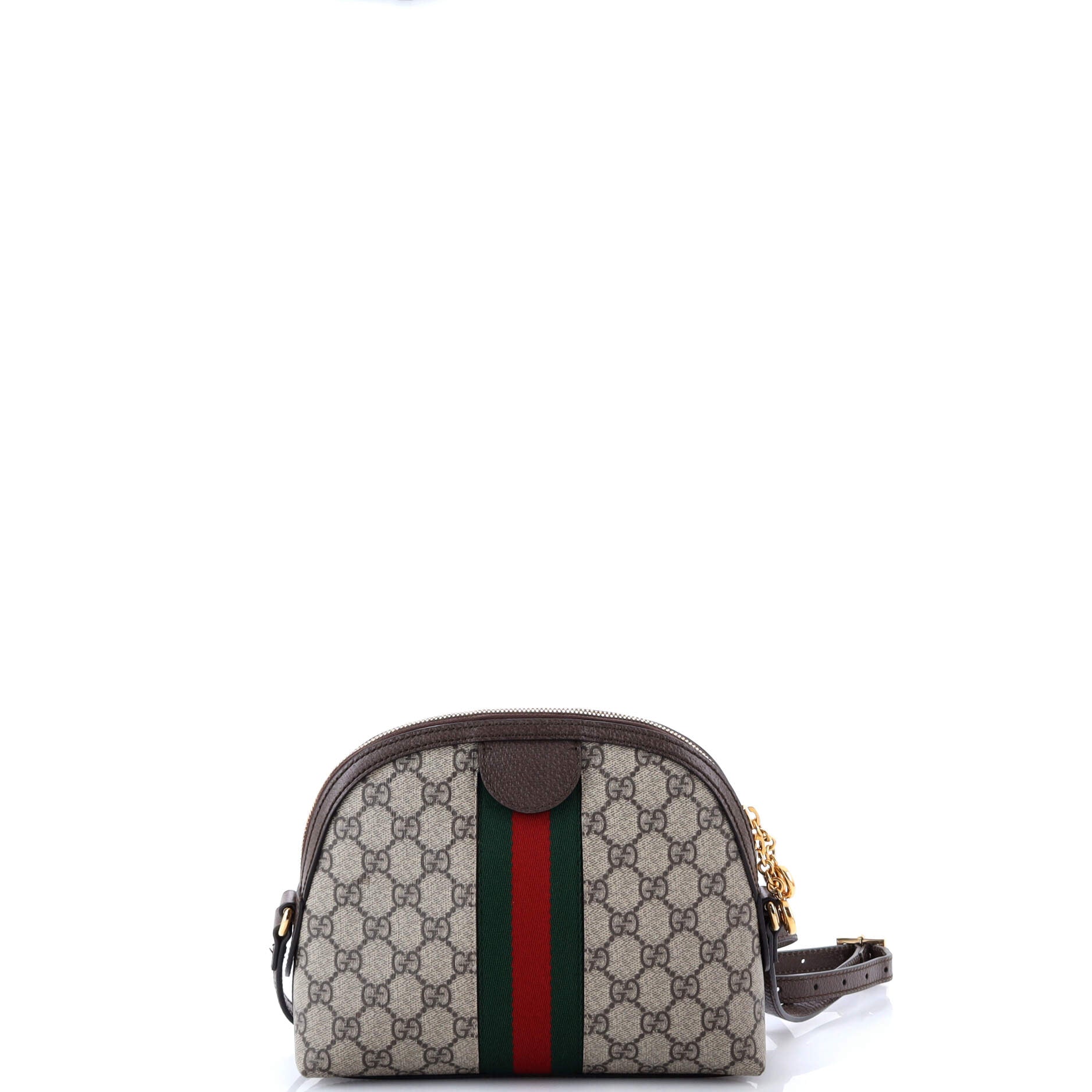 Gucci Ophidia Dome Shoulder Bag GG Coated Canvas Small