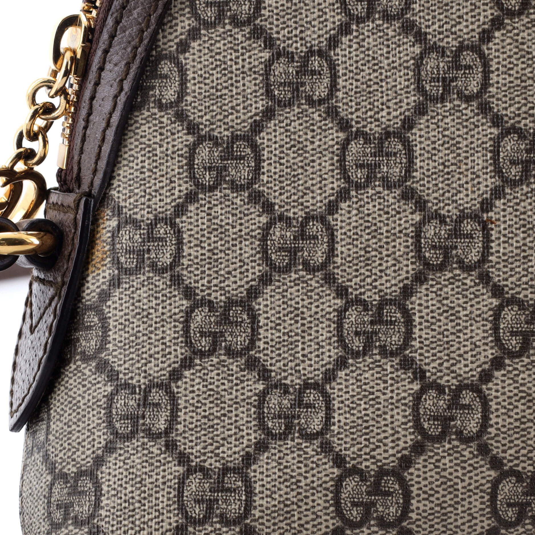 Gucci Ophidia Dome Shoulder Bag GG Coated Canvas Small