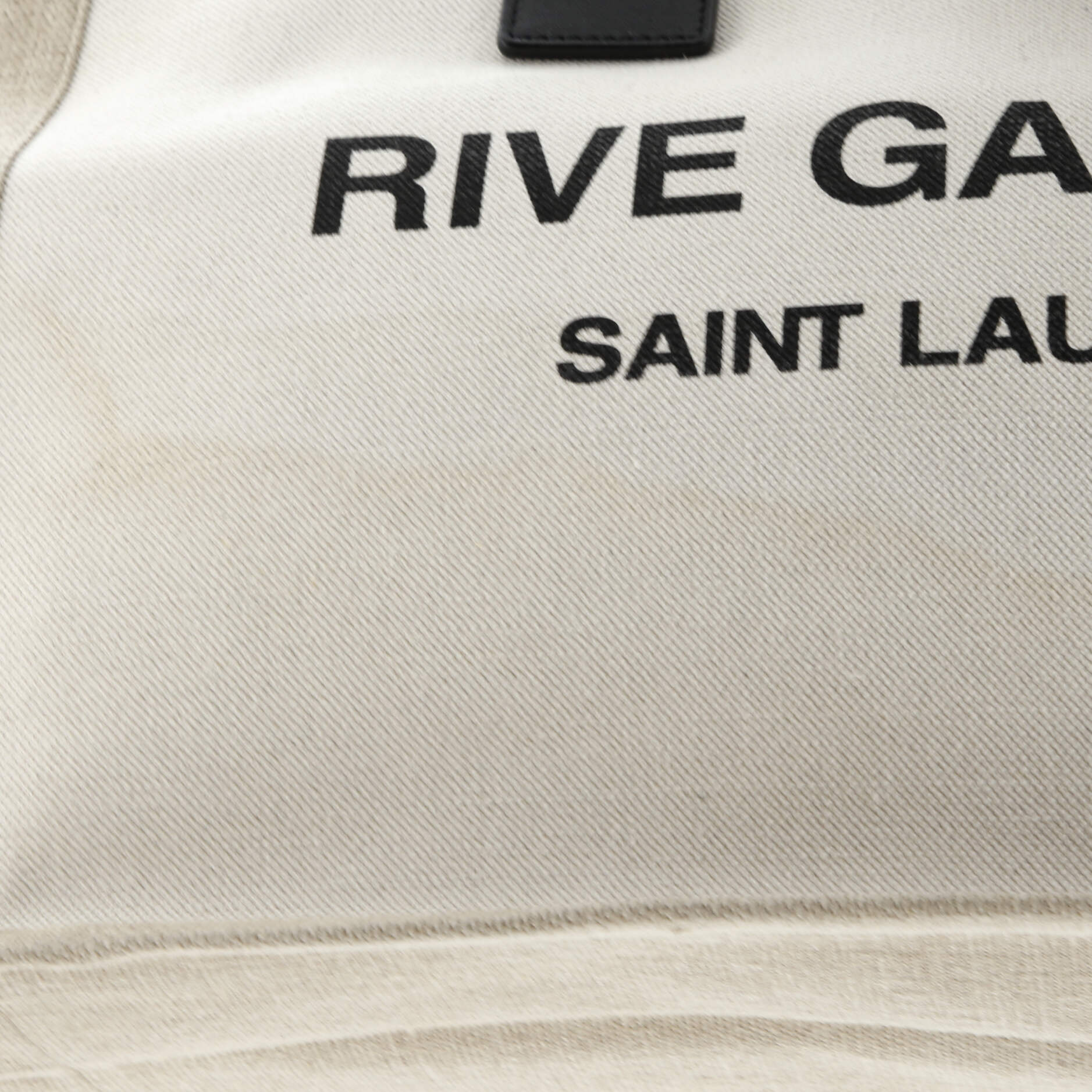 Saint Laurent Rive Gauche Shopper Tote Canvas Small