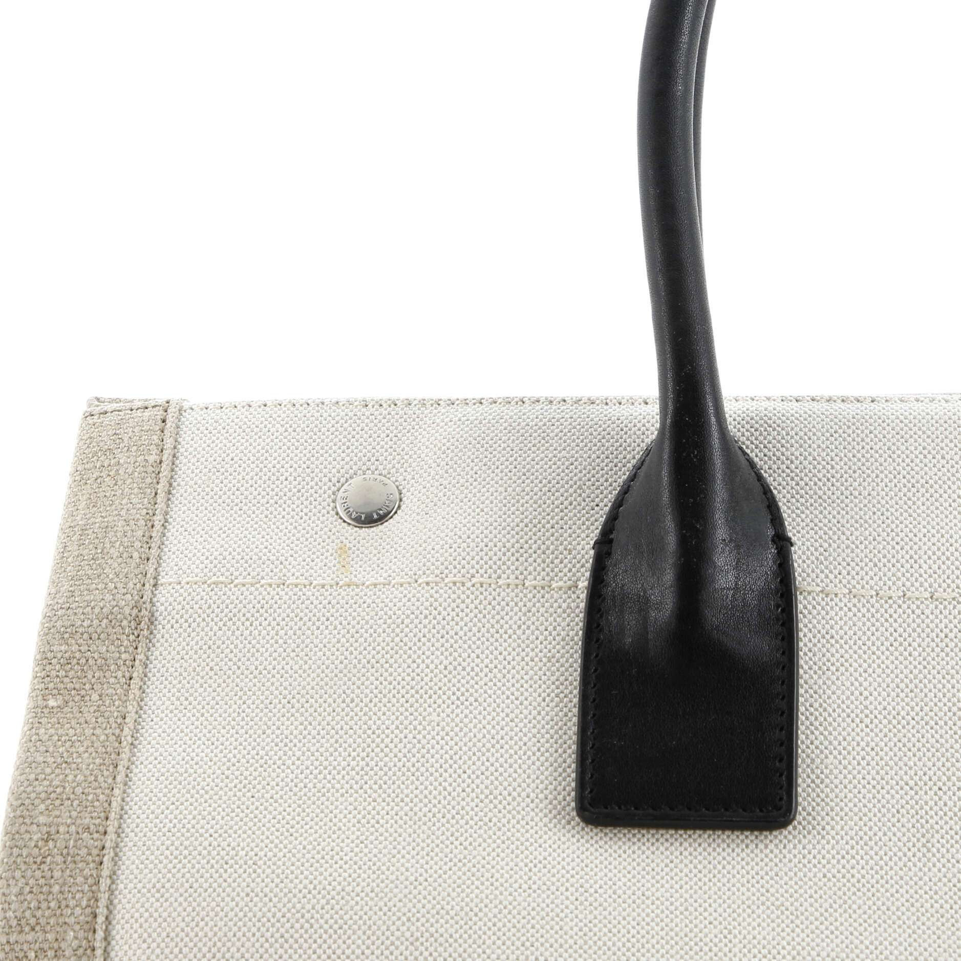 Saint Laurent Rive Gauche Shopper Tote Canvas Small