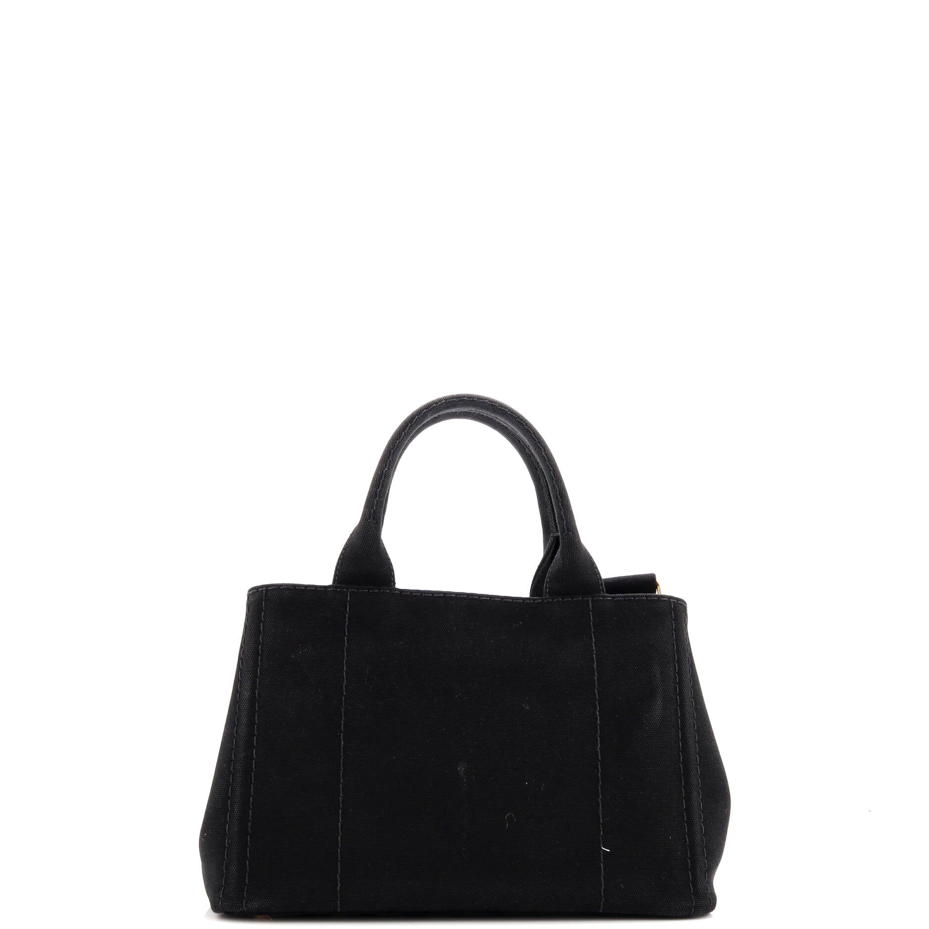 Prada Canapa Convertible Tote Canvas Mini