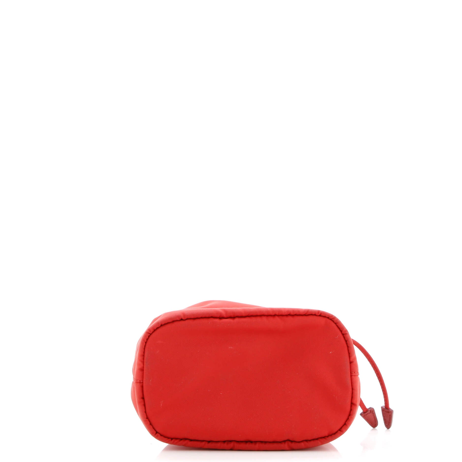 Prada Drawstring Wristlet Bucket Bag Tessuto Small