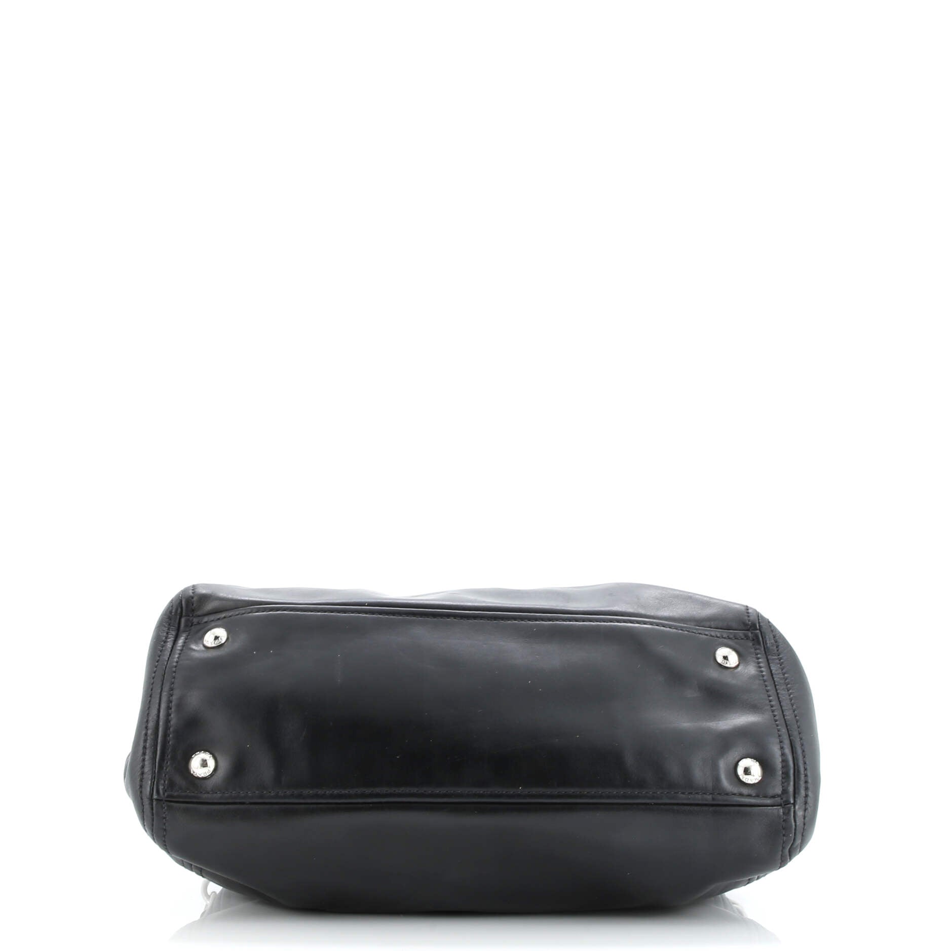 Prada Double Zip Convertible Tote Soft Calf Medium