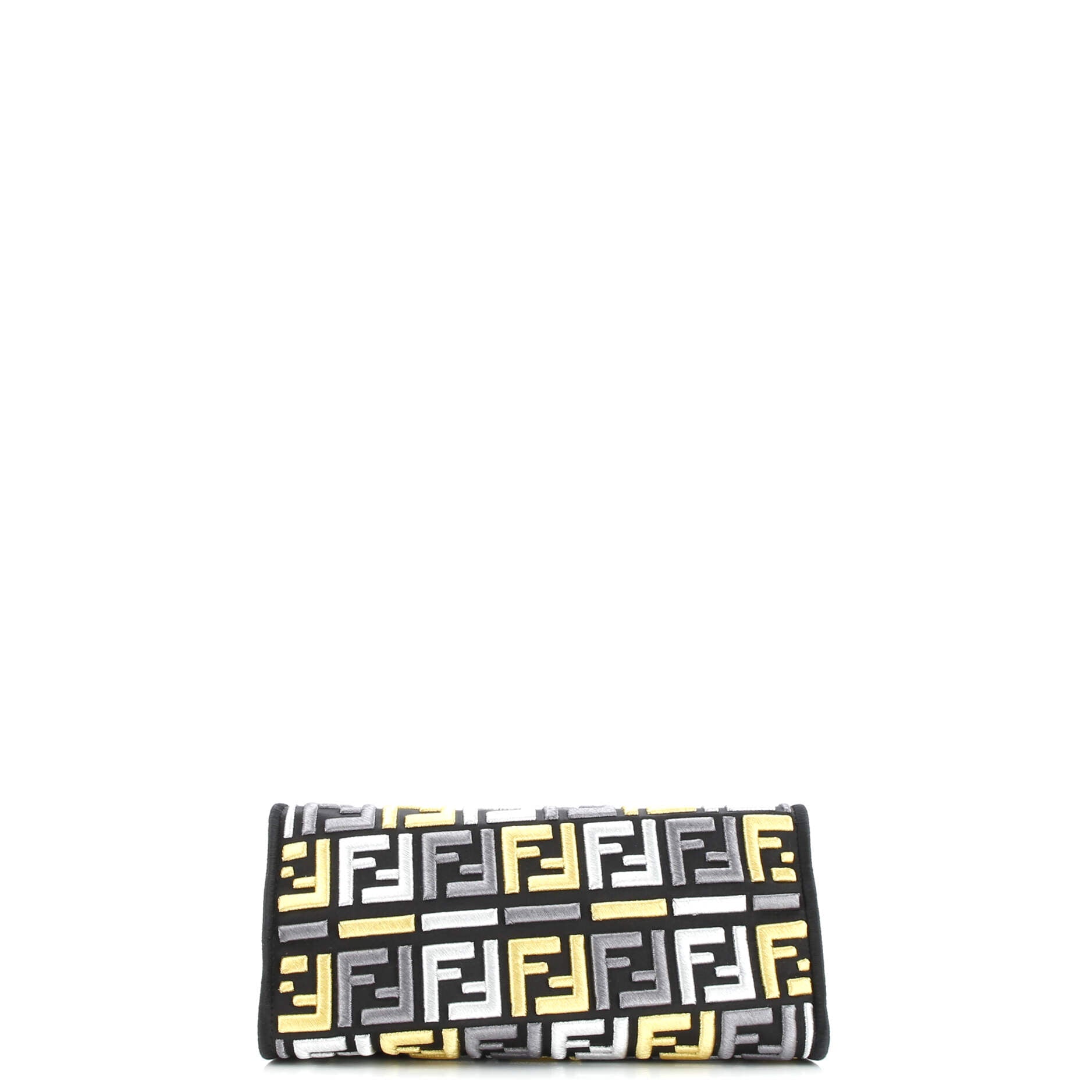 Fendi Peekaboo Defender Zucca Embroidered Satin Mini