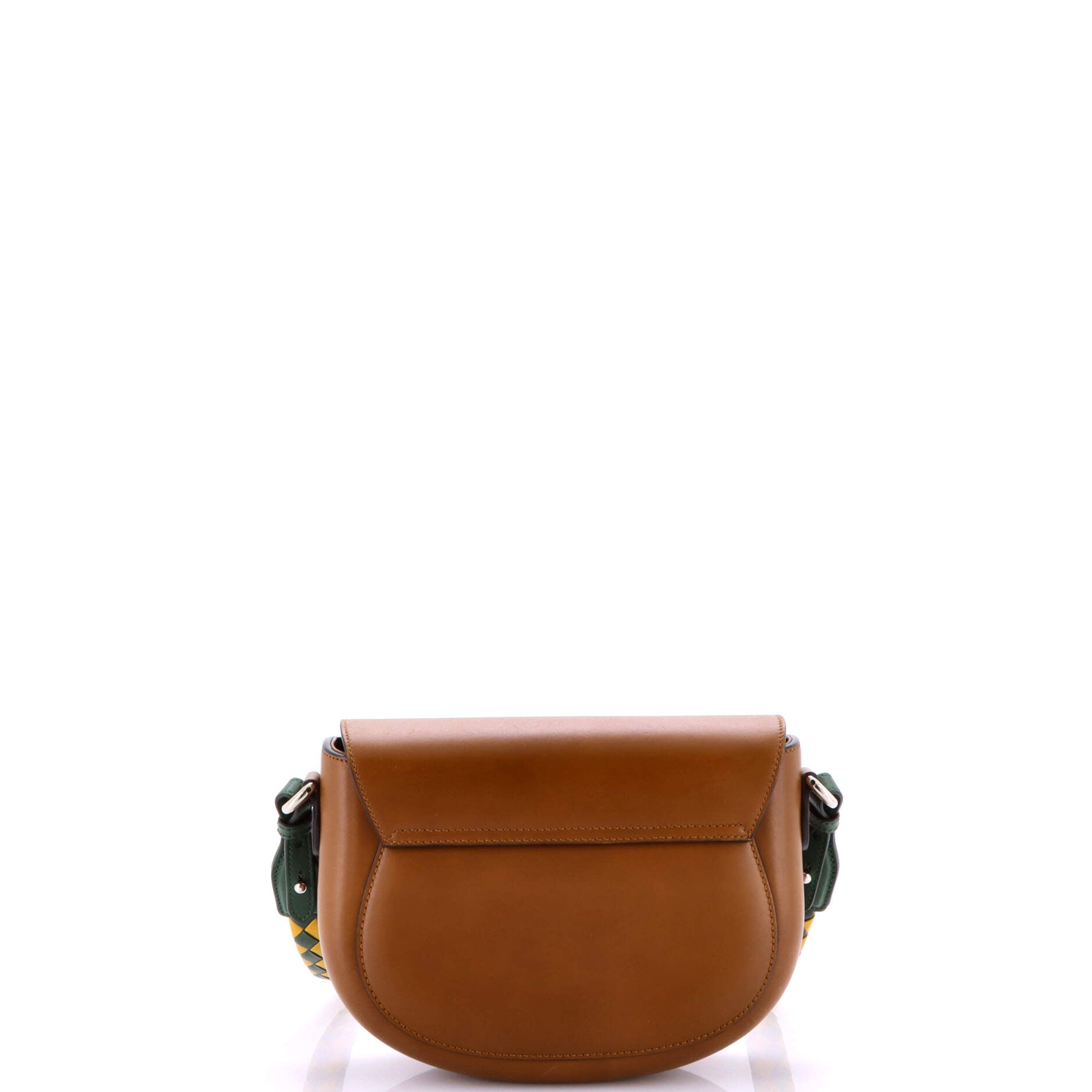 Gucci Charisma Flap Shoulder Bag Logo Embossed Leather with Braided Detail