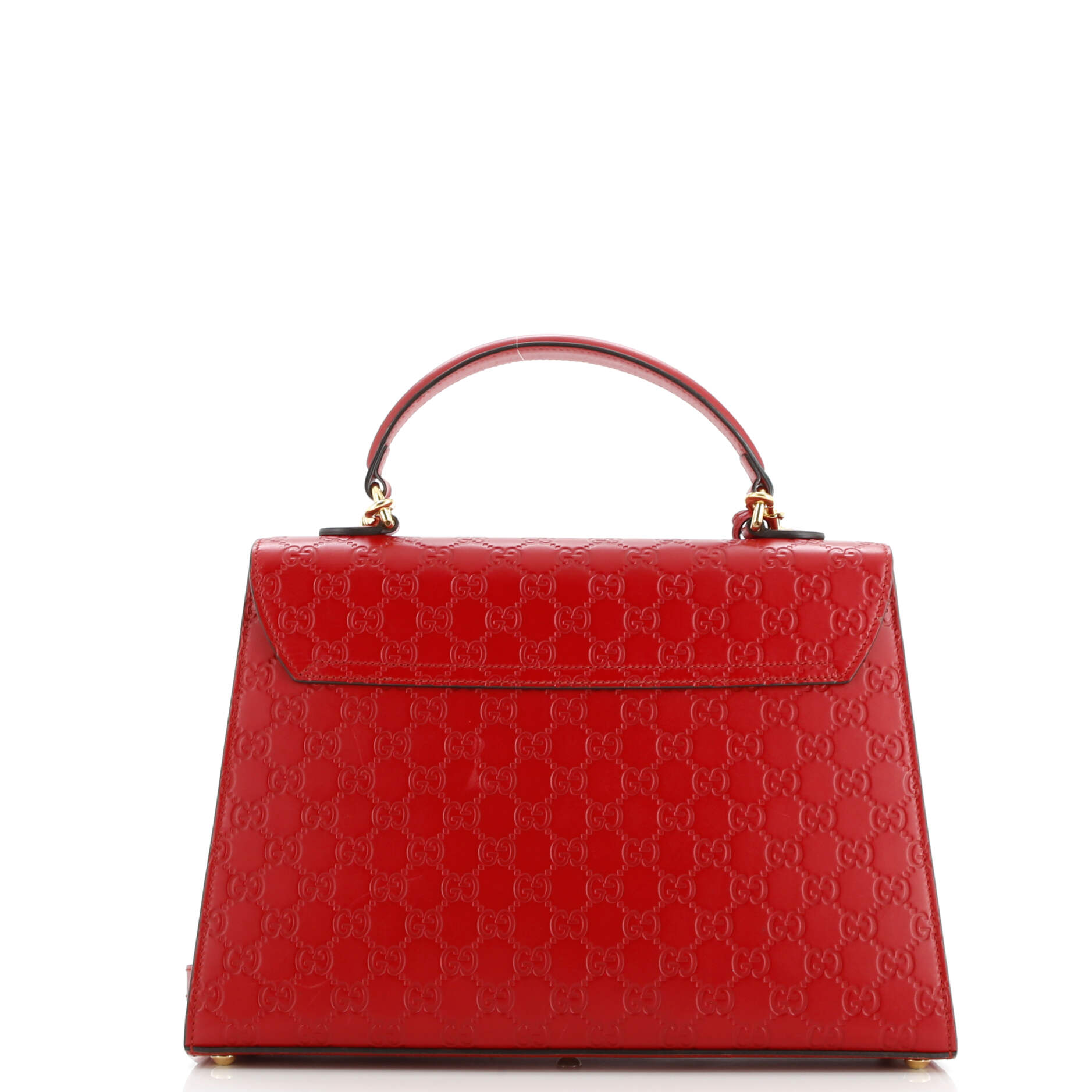 Gucci Padlock Top Handle Bag Guccissima Leather Medium