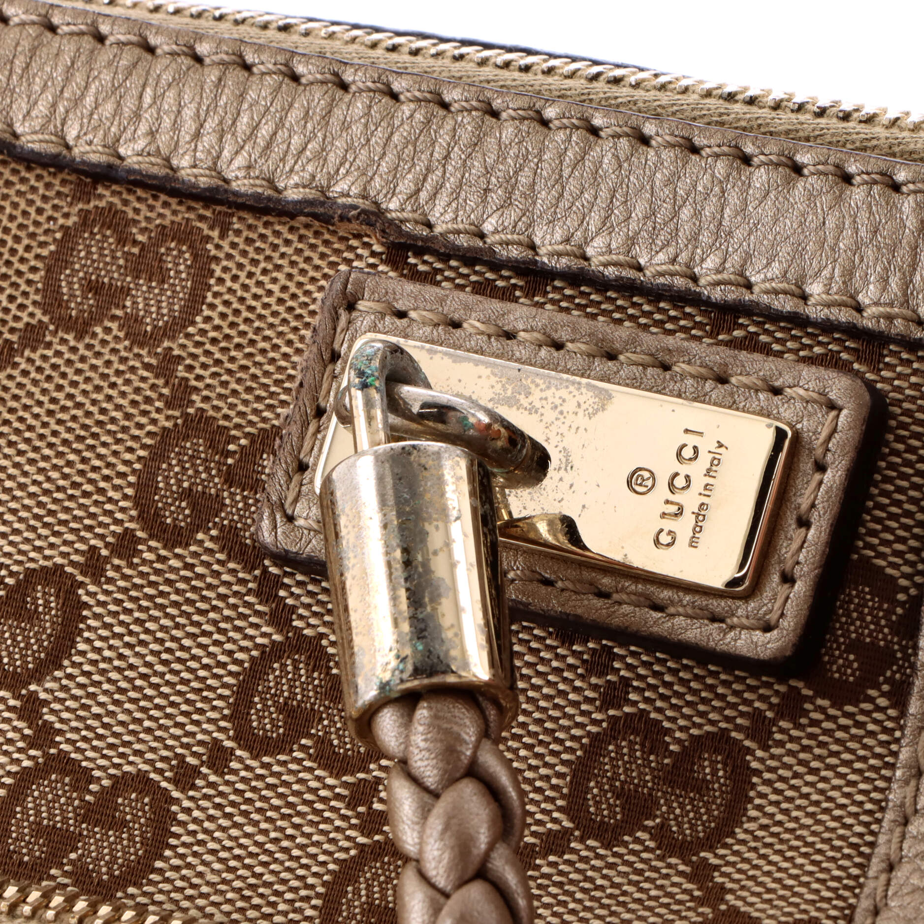 Gucci Bella Convertible Top Handle Bag GG Canvas Small