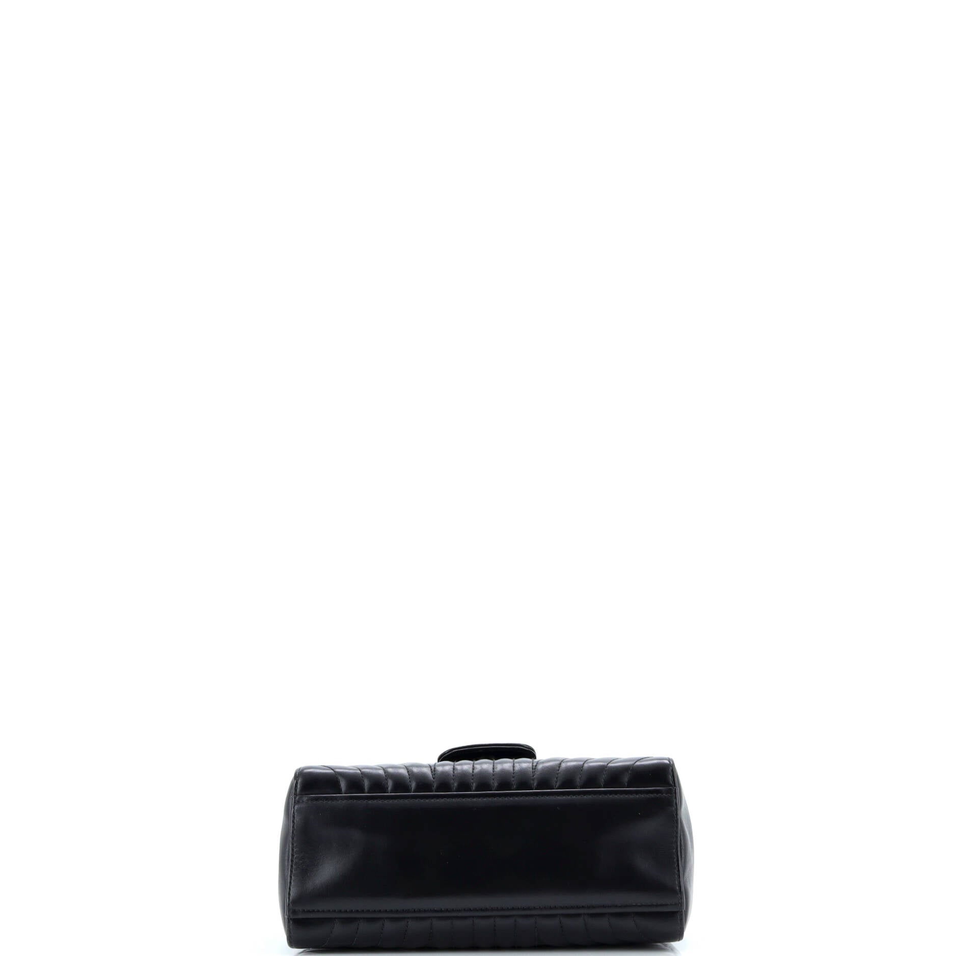 Prada Top Handle Flap Bag Diagramme Quilted Leather Small