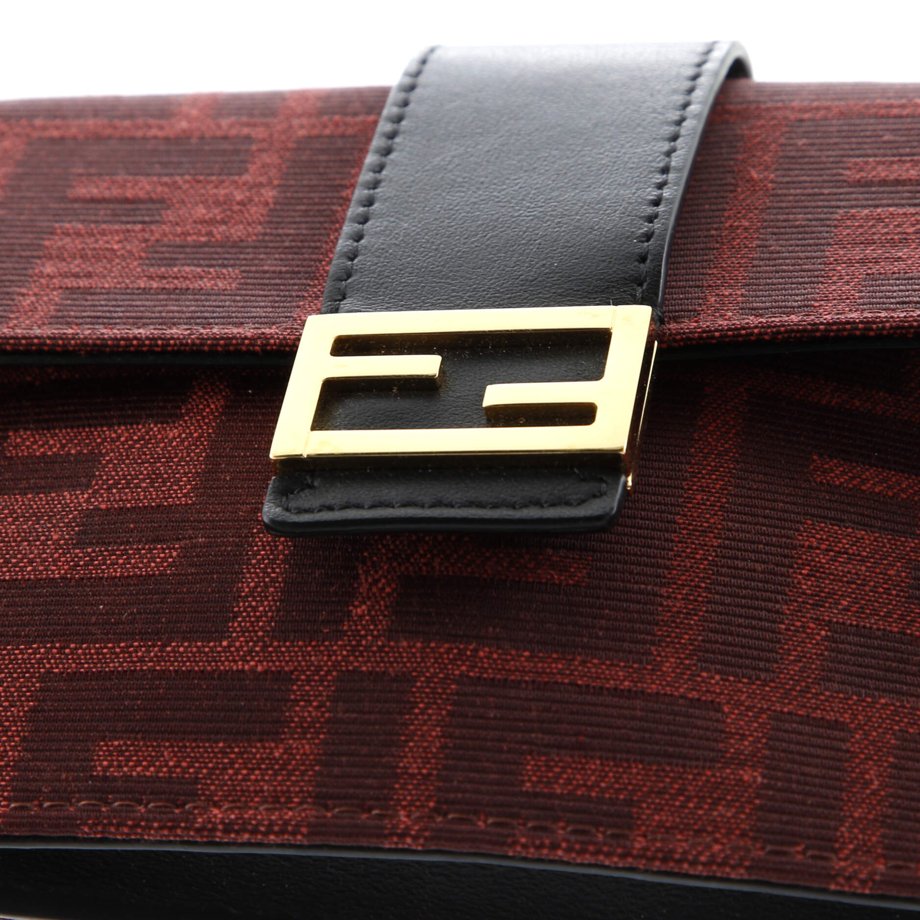 Fendi Baguette Convertible Pouch Zucca Canvas