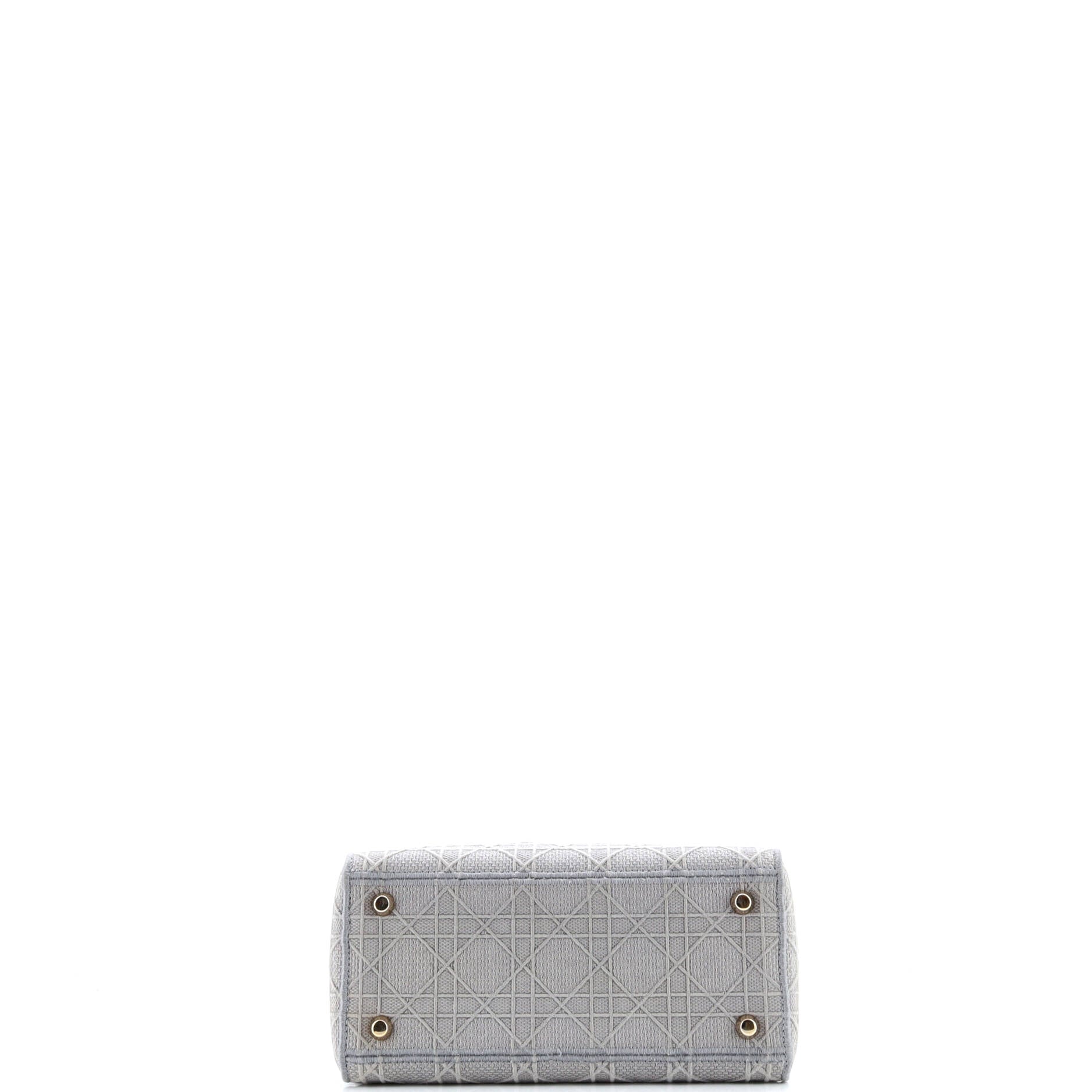 Christian Dior Lady D-Lite Bag Cannage Embroidered Canvas Medium