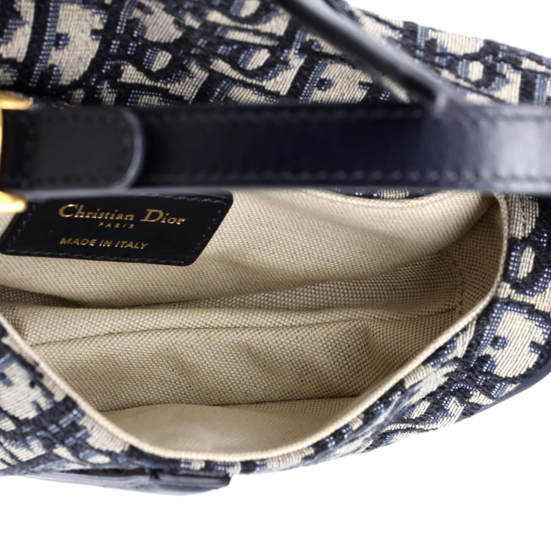 Christian Dior Saddle Handbag Oblique Canvas Mini