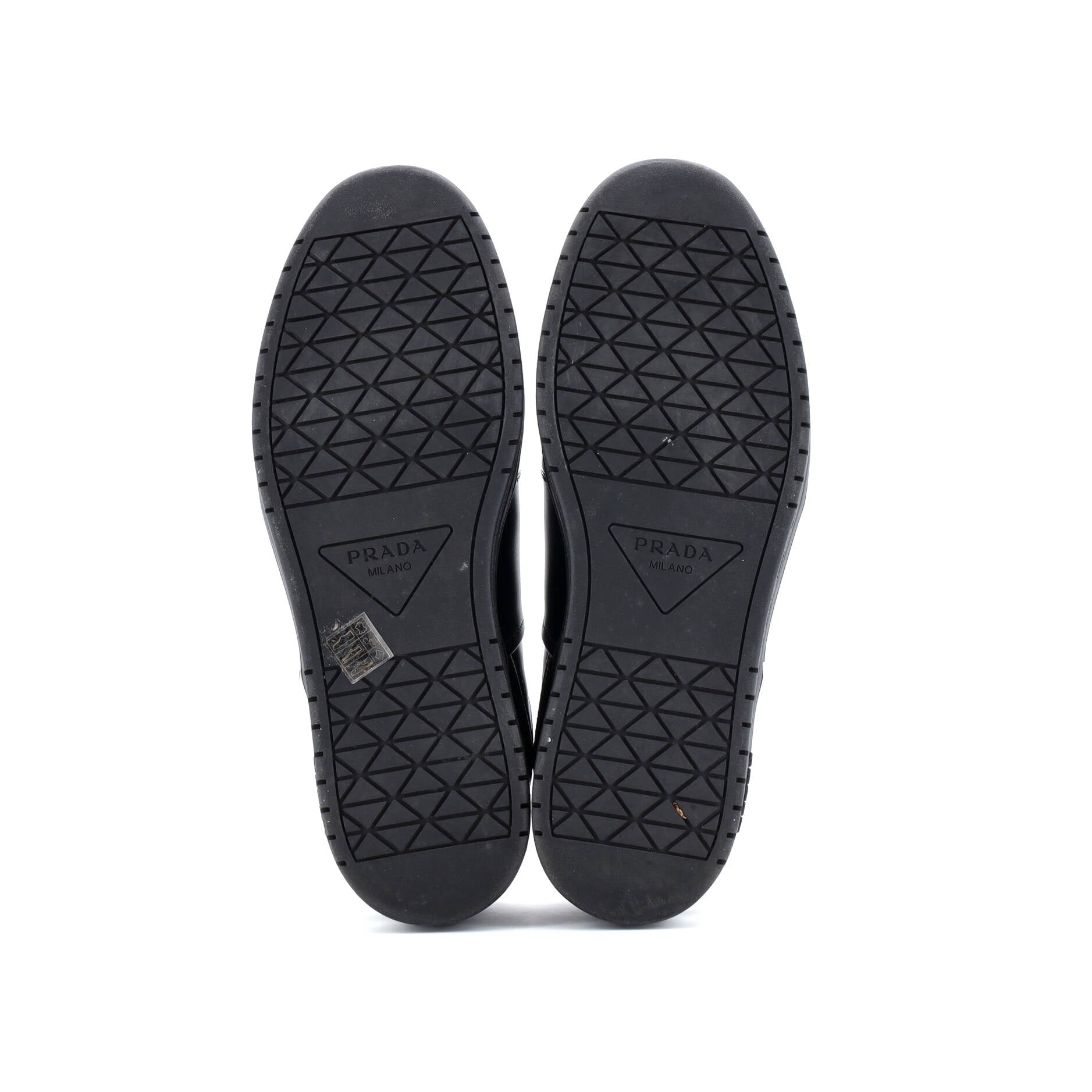 Prada Men's Downtown Low-Top Sneakers Leather and Patent