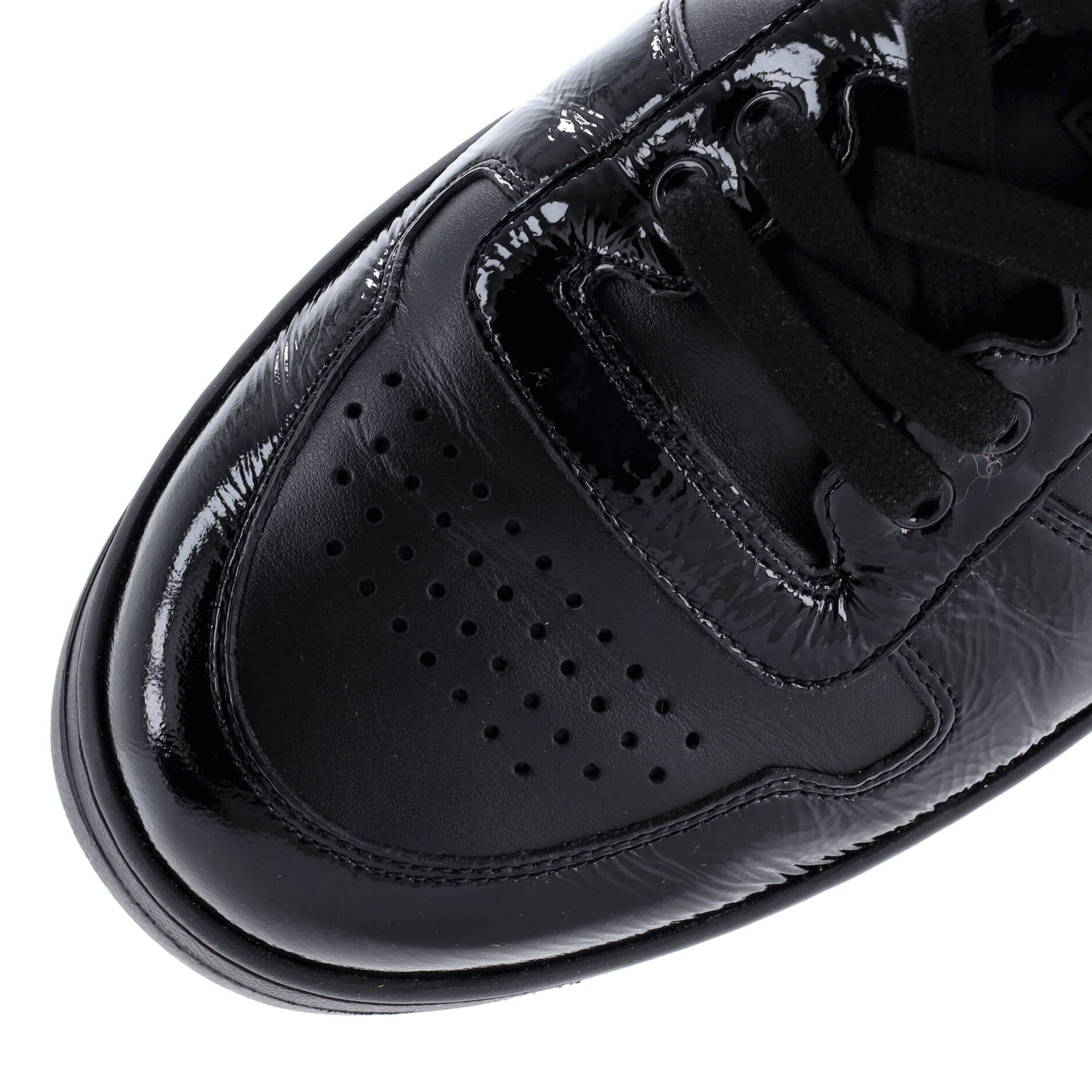 Prada Men's Downtown Low-Top Sneakers Leather and Patent
