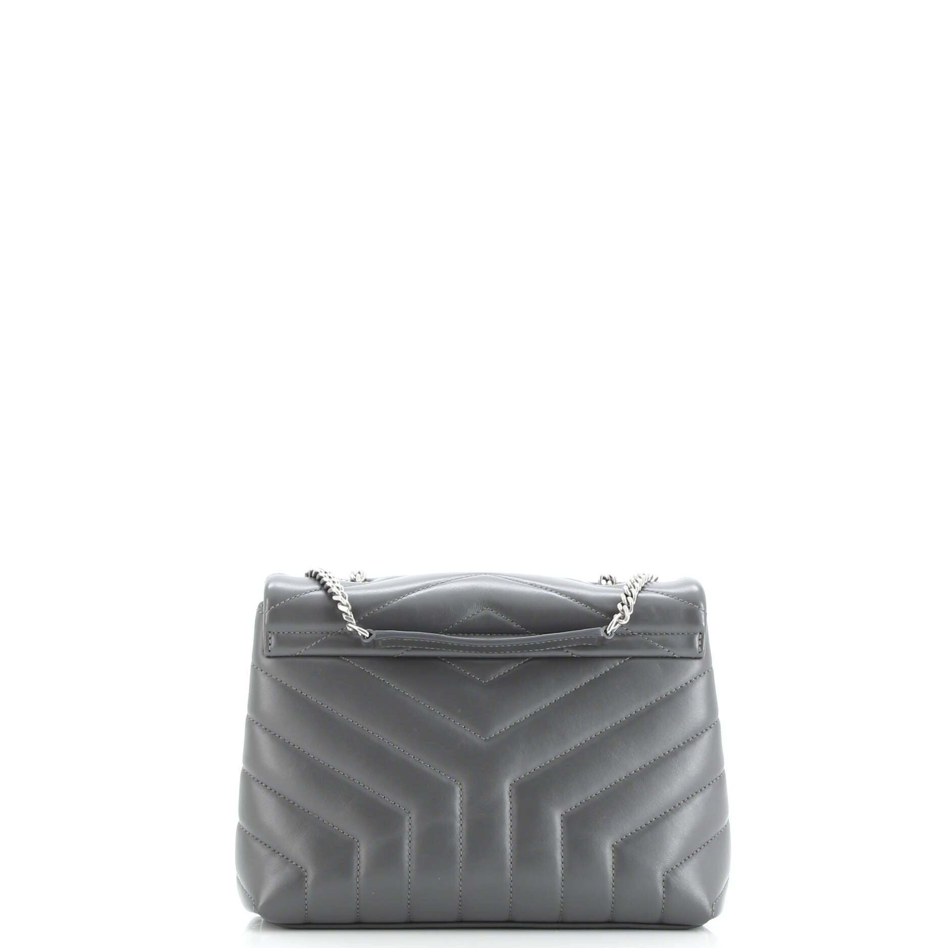 Saint Laurent Loulou Shoulder Bag Matelasse Chevron Leather Small