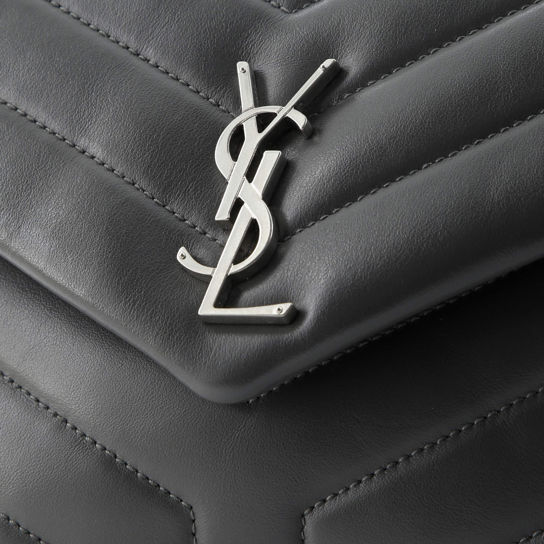 Saint Laurent Loulou Shoulder Bag Matelasse Chevron Leather Small