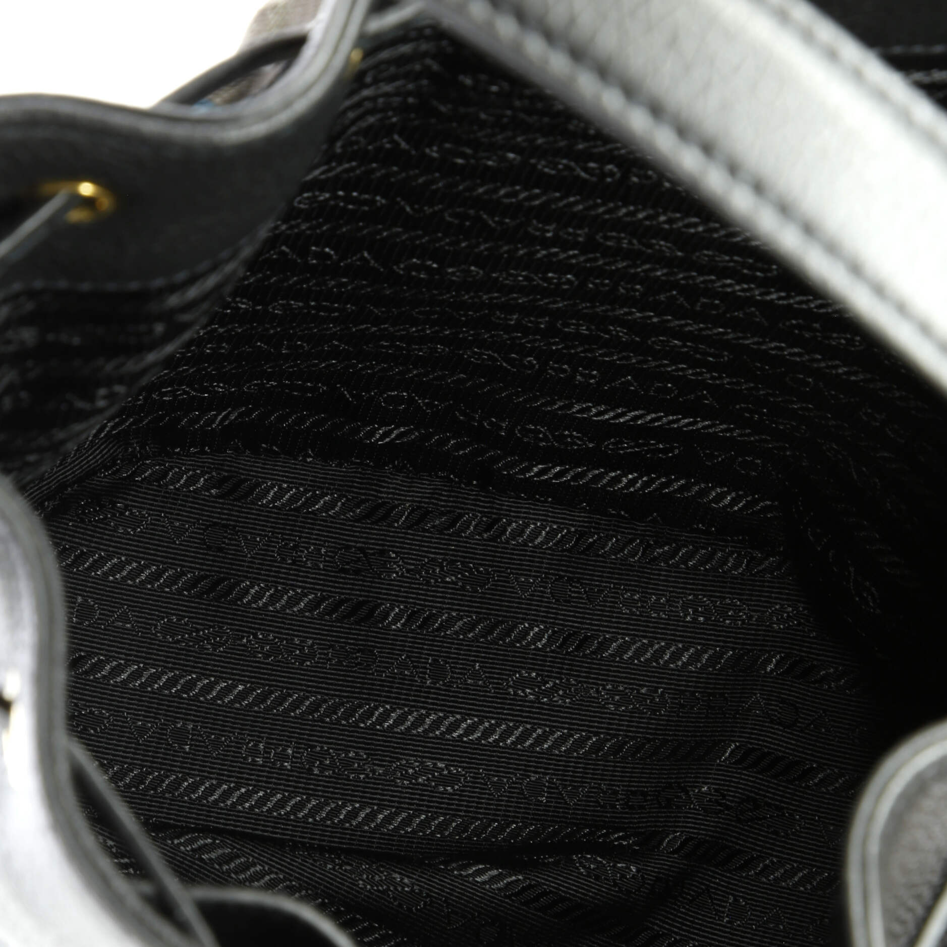 Prada Dual Strap Top Handle Bucket Bag Vitello Daino Small