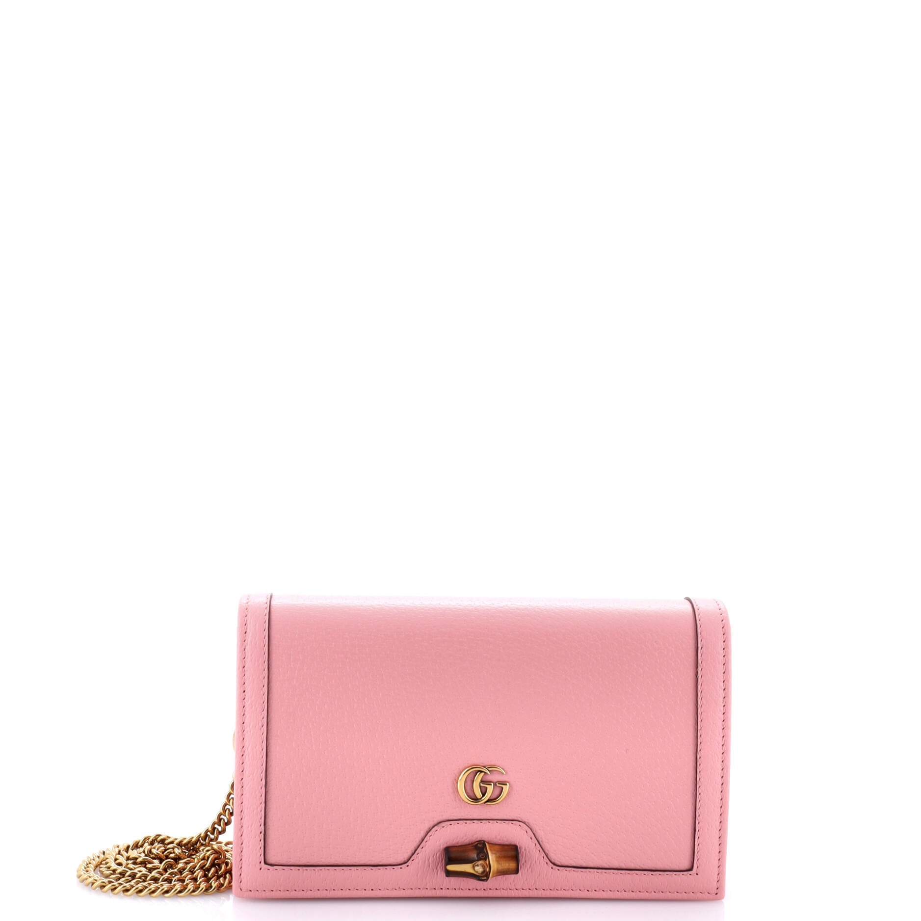 Gucci Diana Bamboo Chain Flap Bag Leather Mini