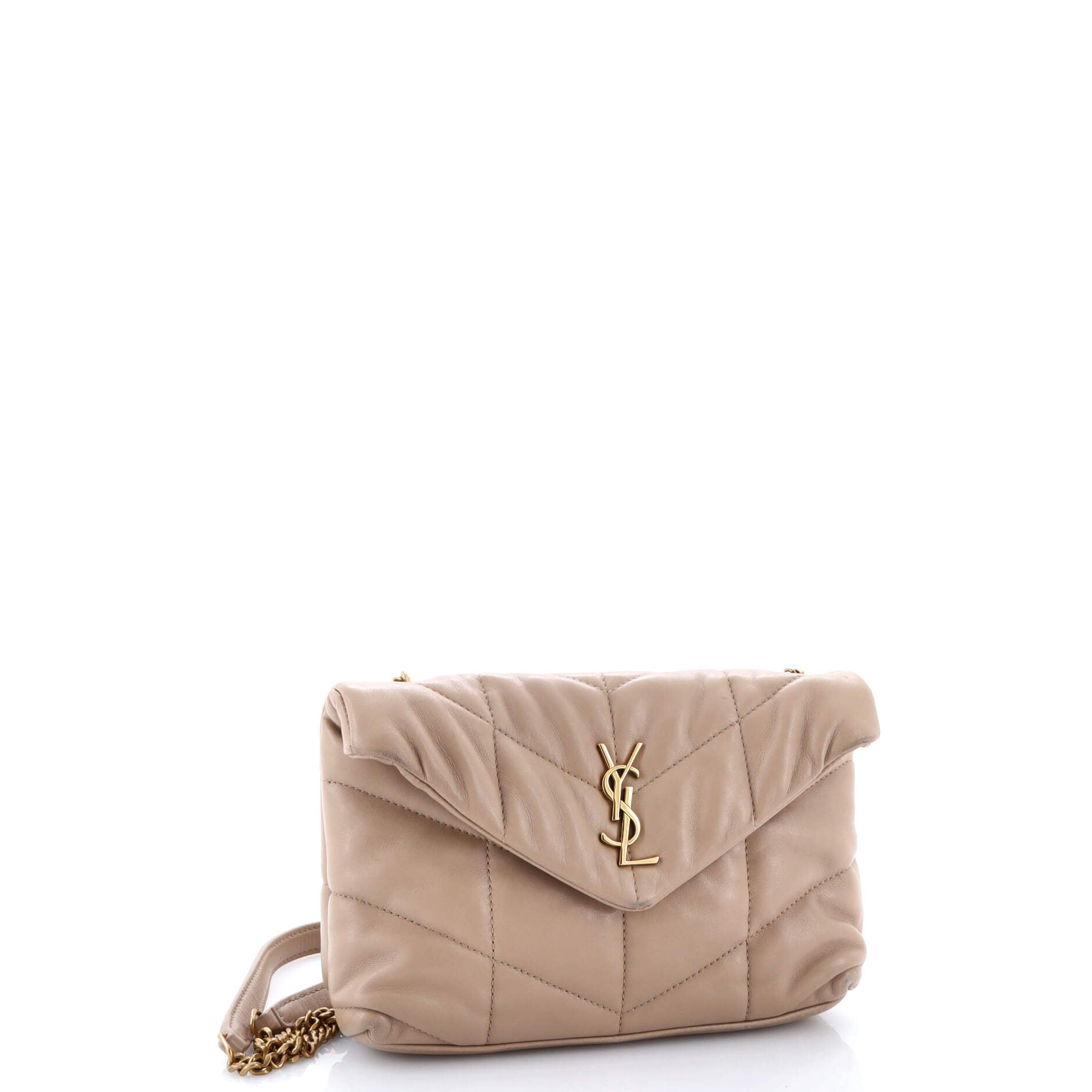 Saint Laurent Loulou Puffer Shoulder Bag Quilted Leather Mini