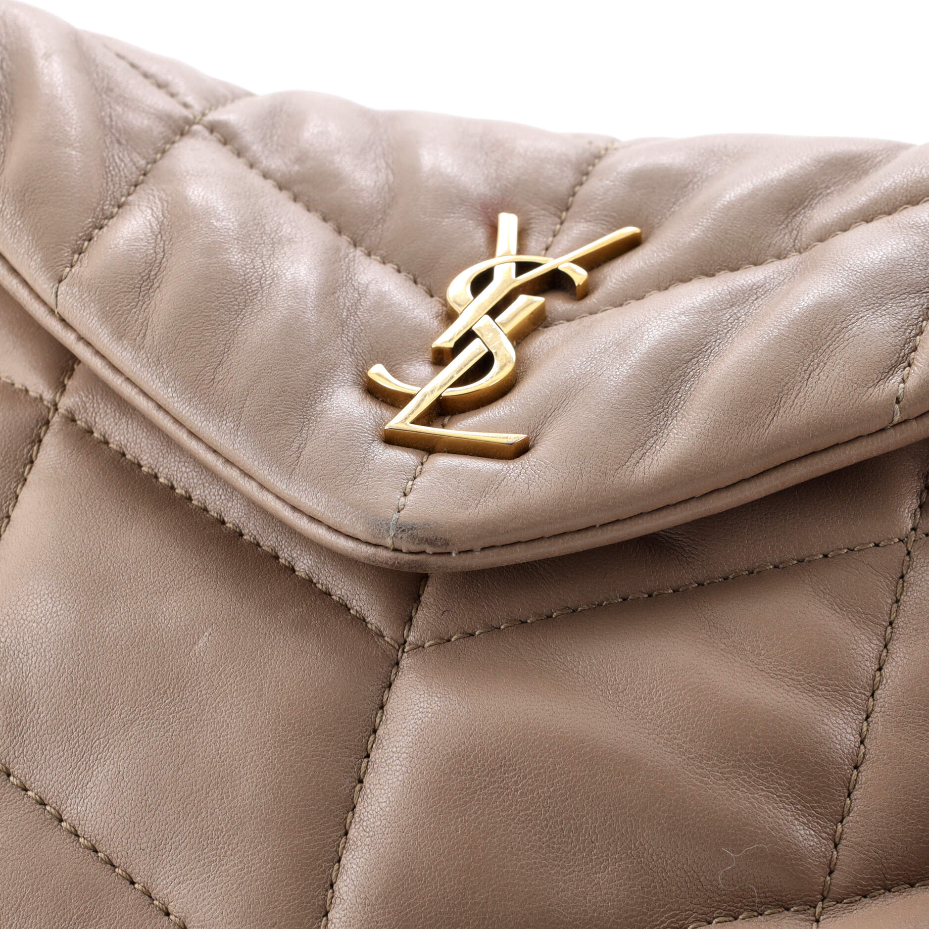 Saint Laurent Loulou Puffer Shoulder Bag Quilted Leather Mini