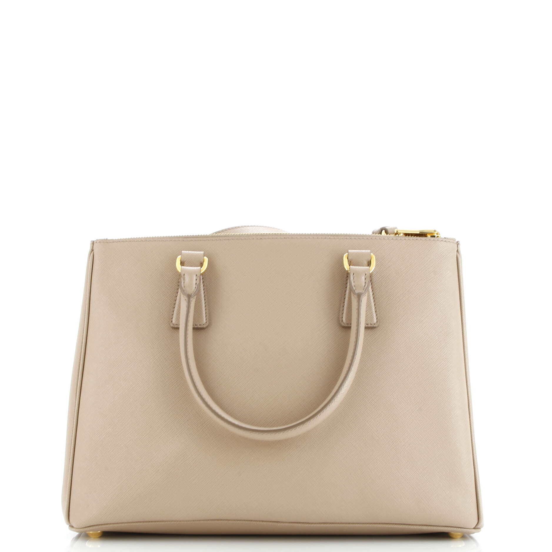 Prada Double Zip Lux Tote Saffiano Leather Medium