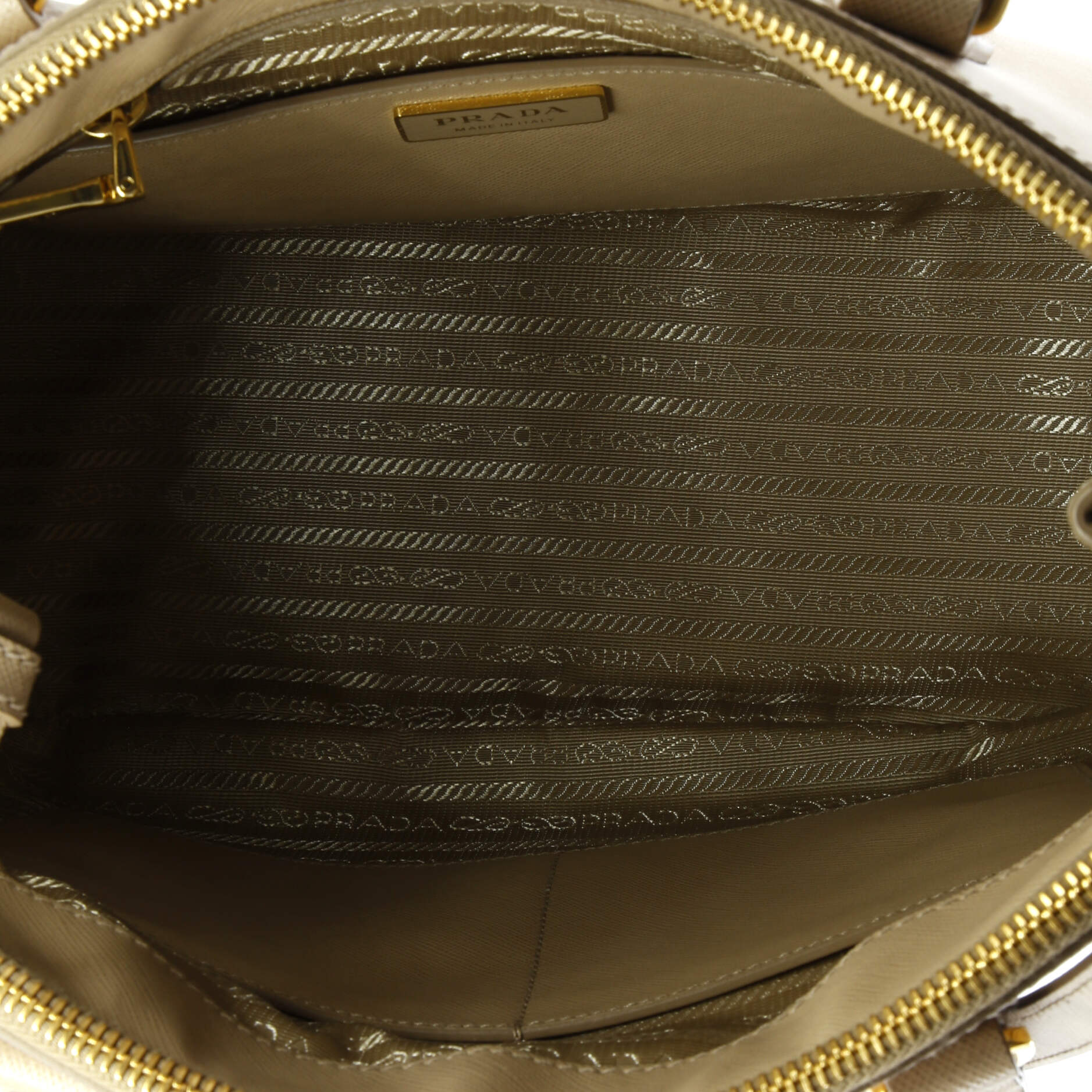 Prada Double Zip Lux Tote Saffiano Leather Medium