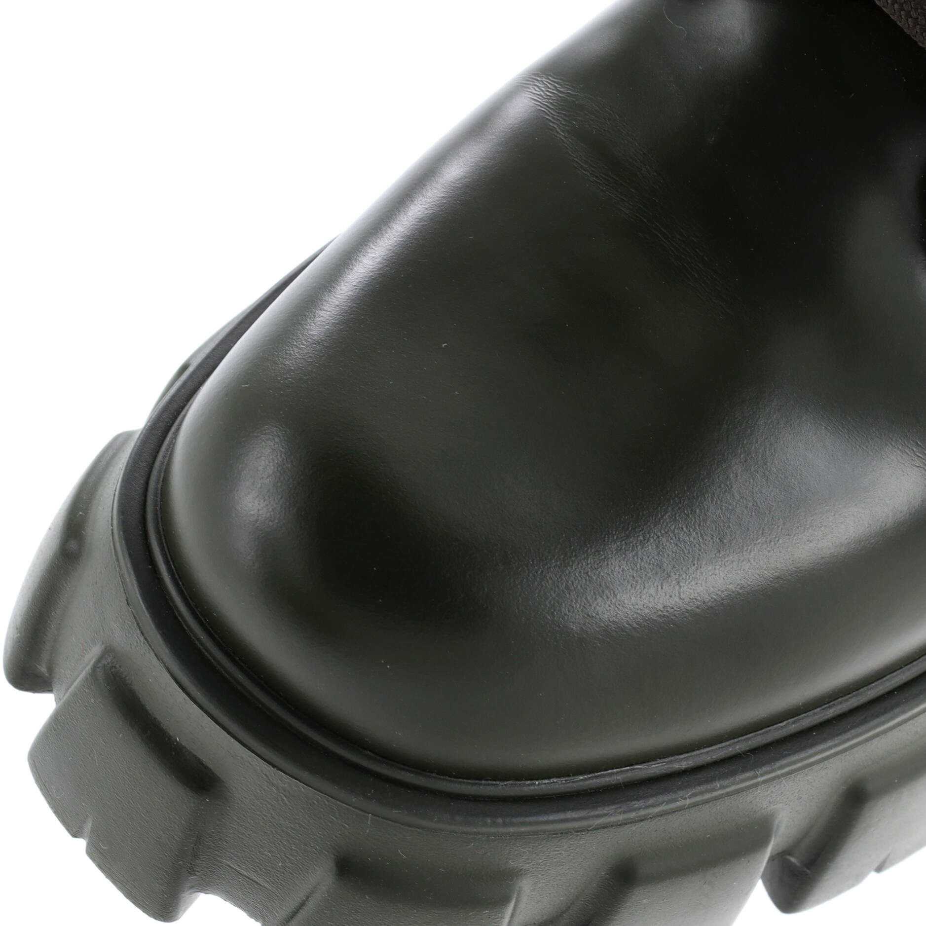 Prada Monolith Combat Boots Leather and Nylon