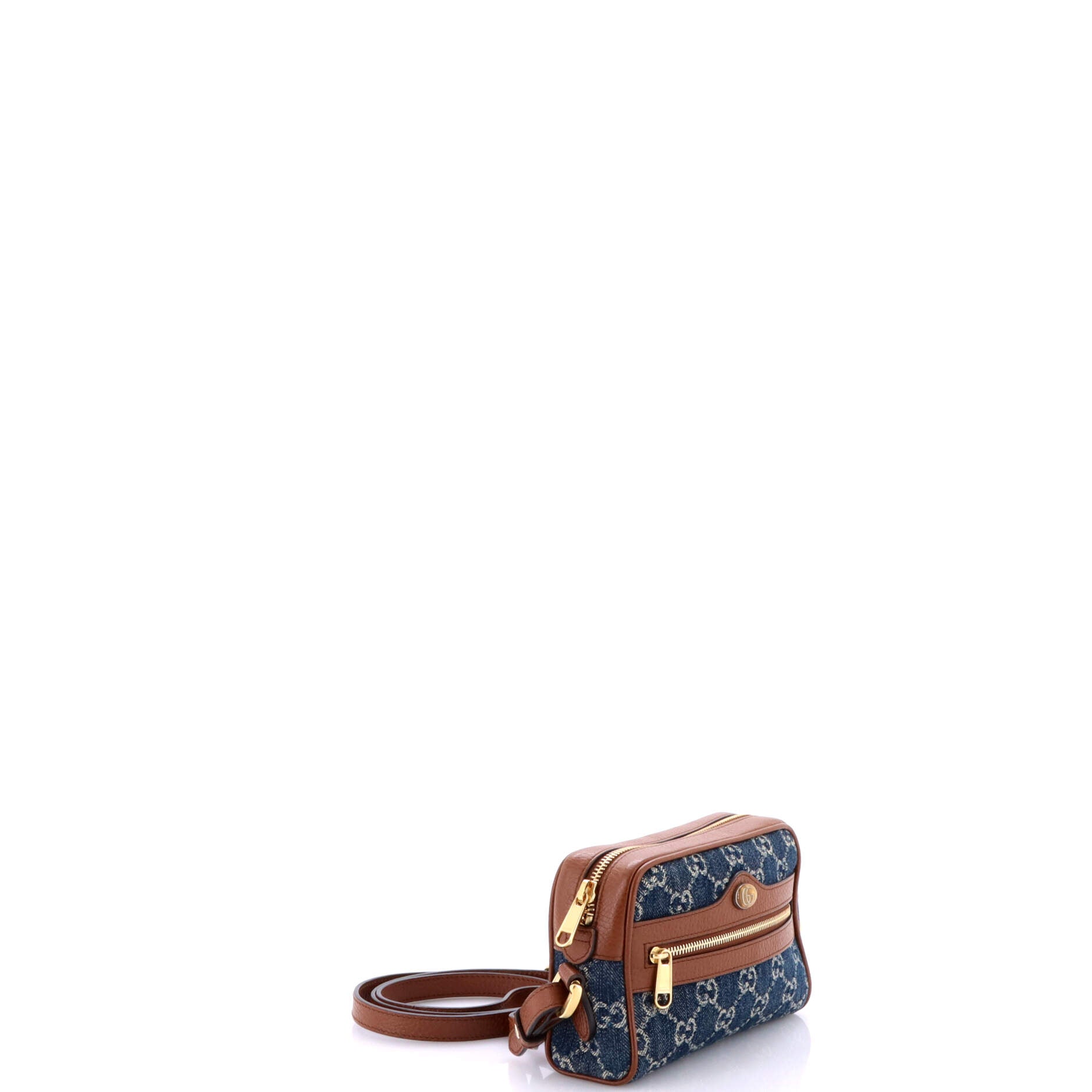 Gucci Ophidia Shoulder Bag GG Denim Mini