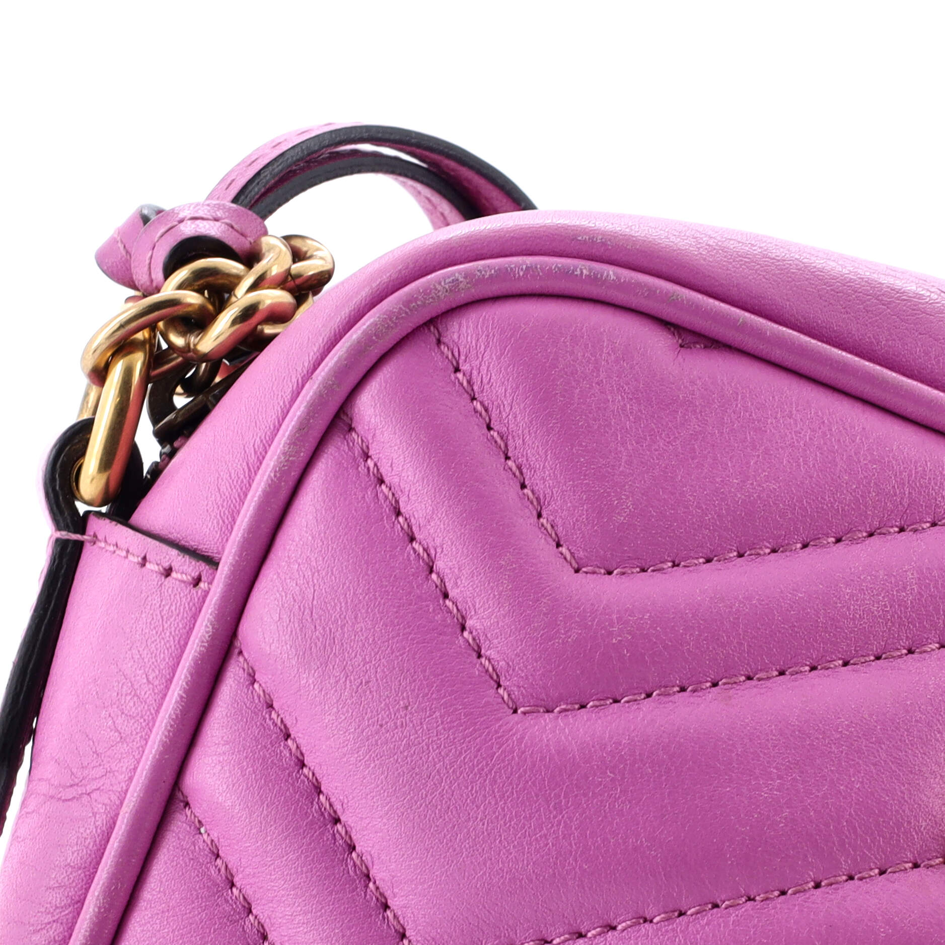 Gucci GG Marmont Shoulder Bag Matelasse Leather Mini