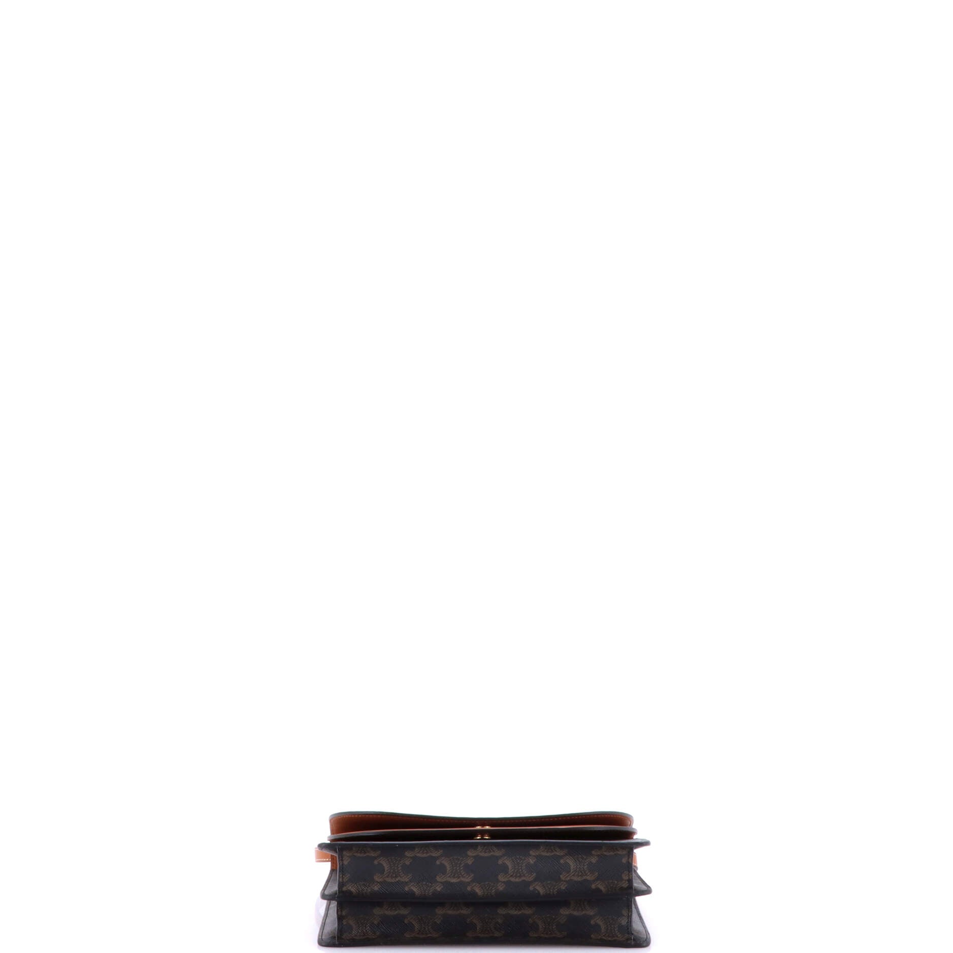 Celine Wallet on Strap Triomphe Coated Canvas