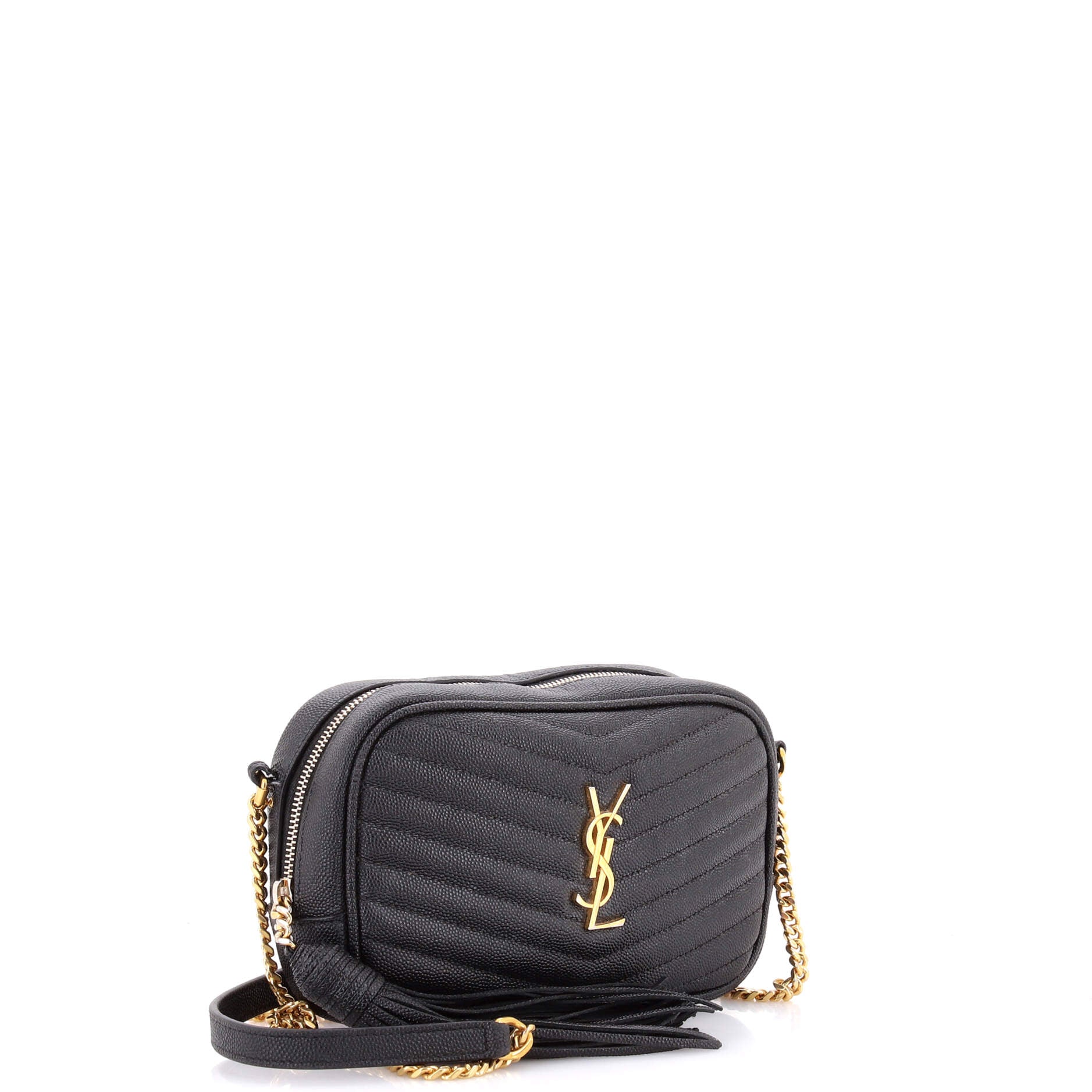 Saint Laurent LouLou Crossbody Bag Matelasse Chevron Leather Mini