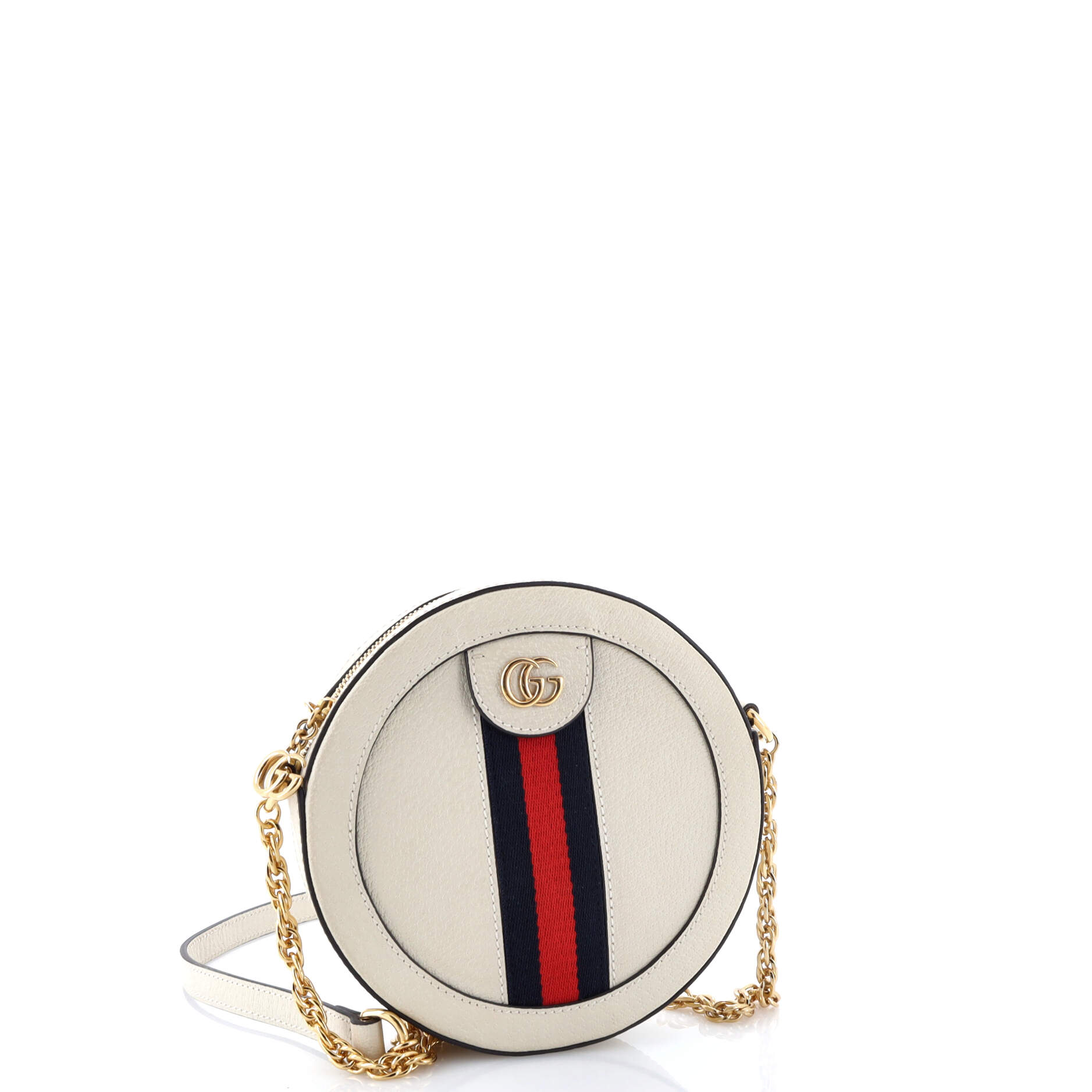 Gucci Ophidia Round Shoulder Bag Leather Mini