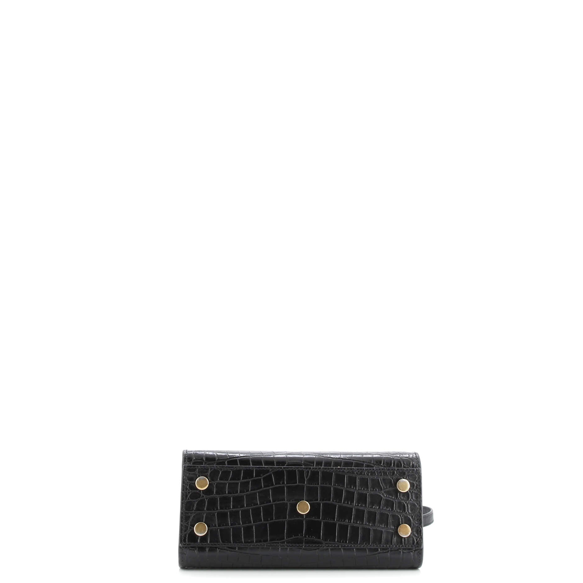 Saint Laurent Sac de Jour NM Bag Crocodile Embossed Leather Nano