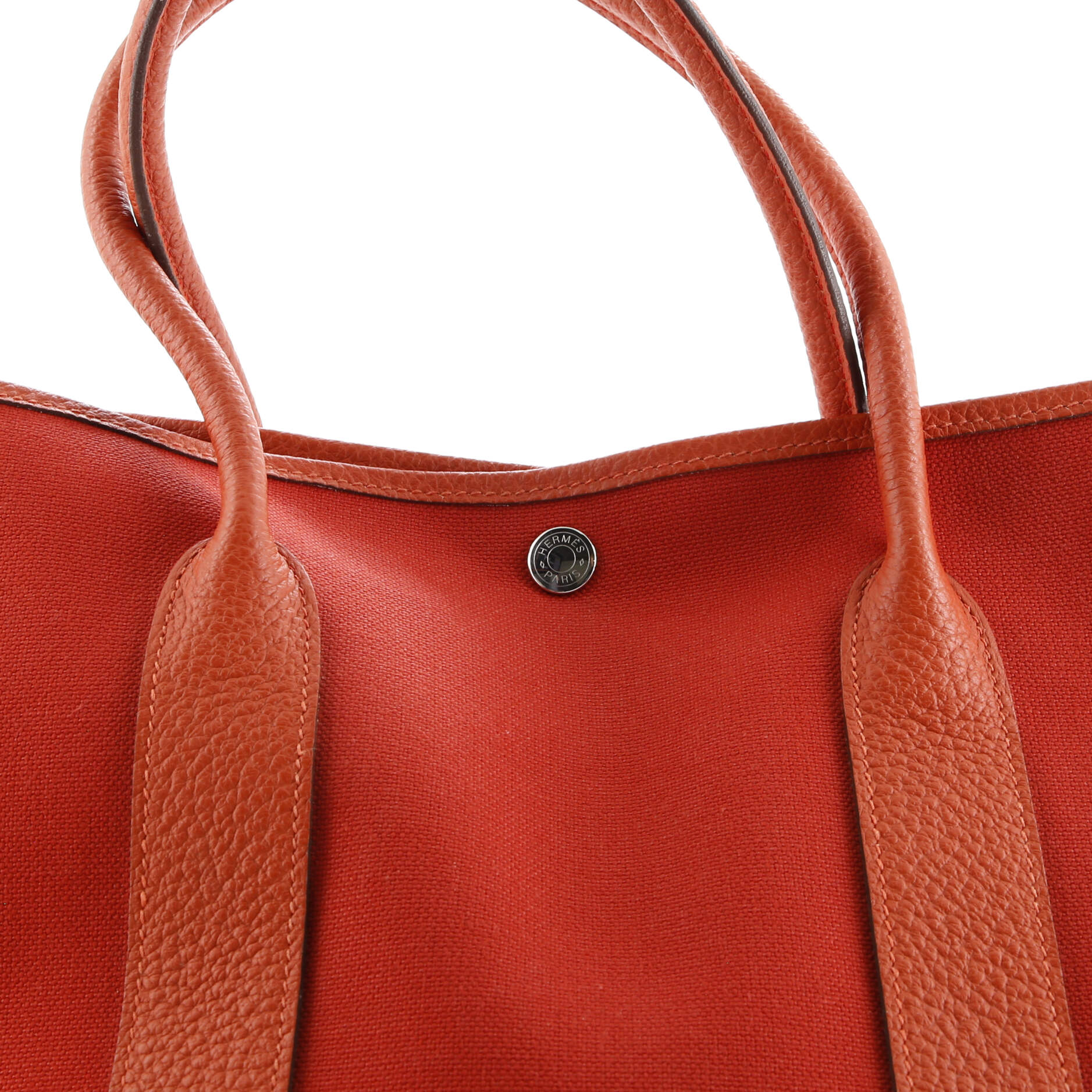 Hermes Garden Party Tote Toile and Leather 36