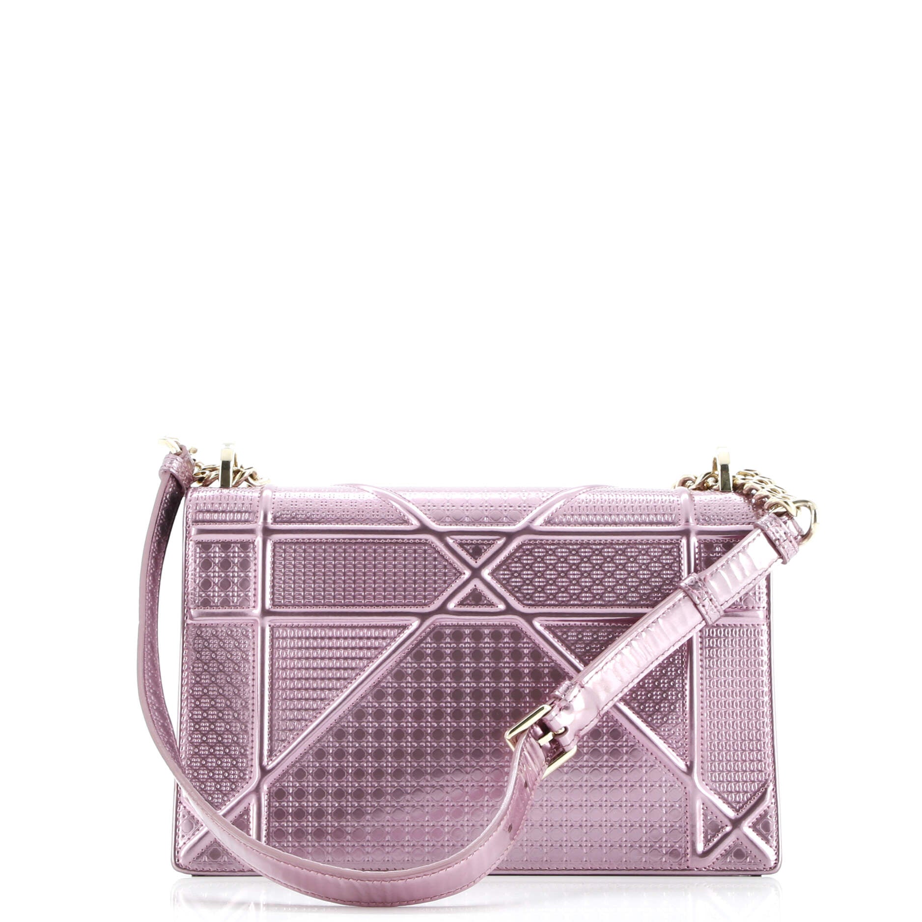 Christian Dior Diorama Flap Bag Cannage Embossed Calfskin Medium