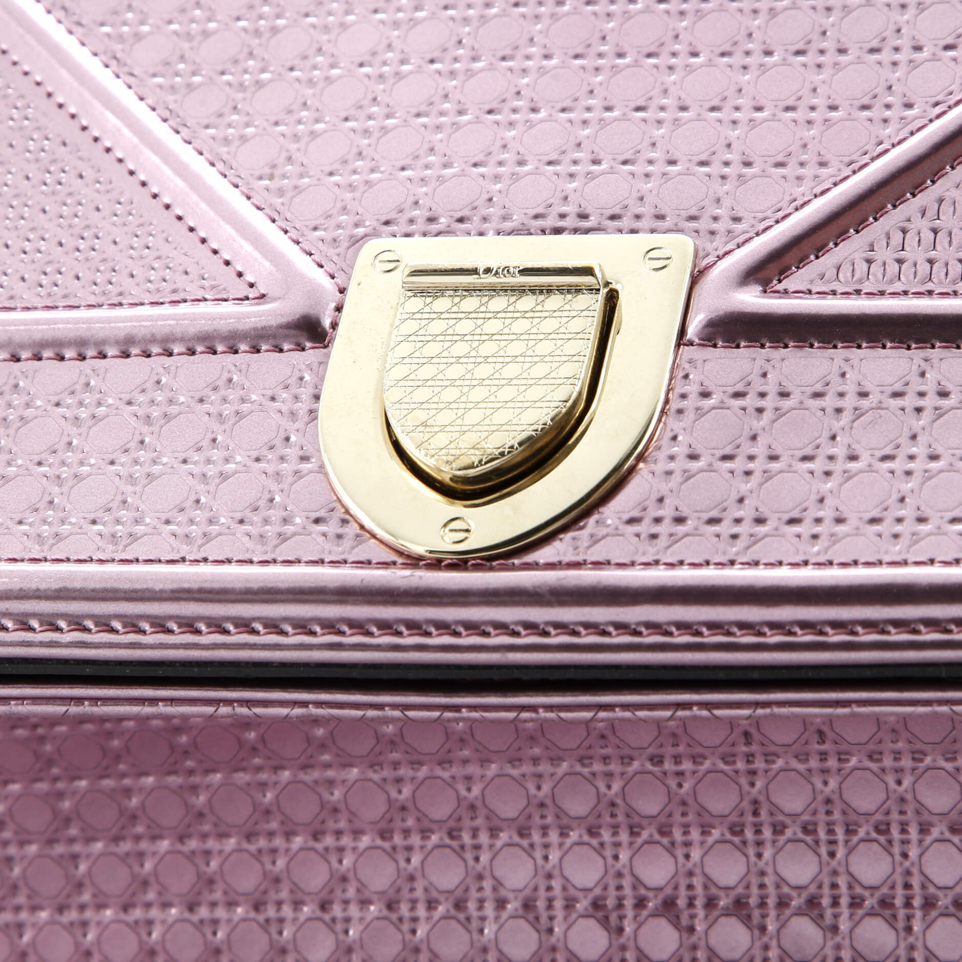 Christian Dior Diorama Flap Bag Cannage Embossed Calfskin Medium