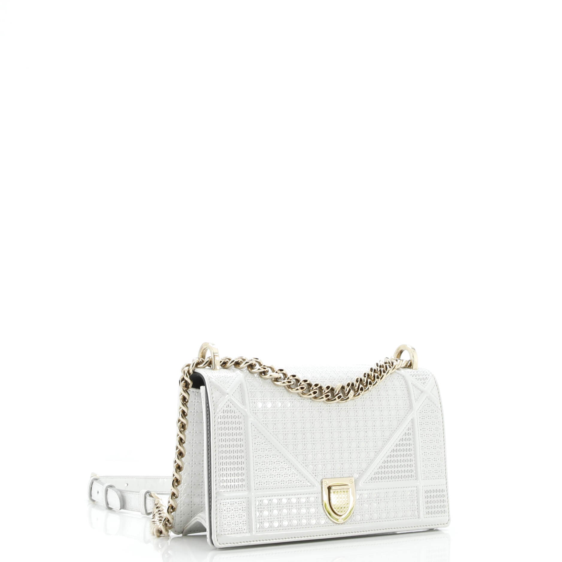 Christian Dior Diorama Flap Bag Cannage Embossed Calfskin Small
