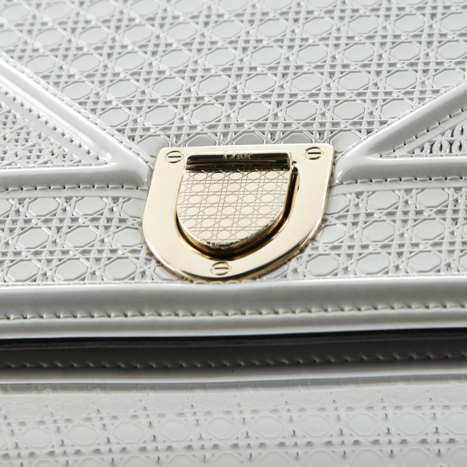 Christian Dior Diorama Flap Bag Cannage Embossed Calfskin Small