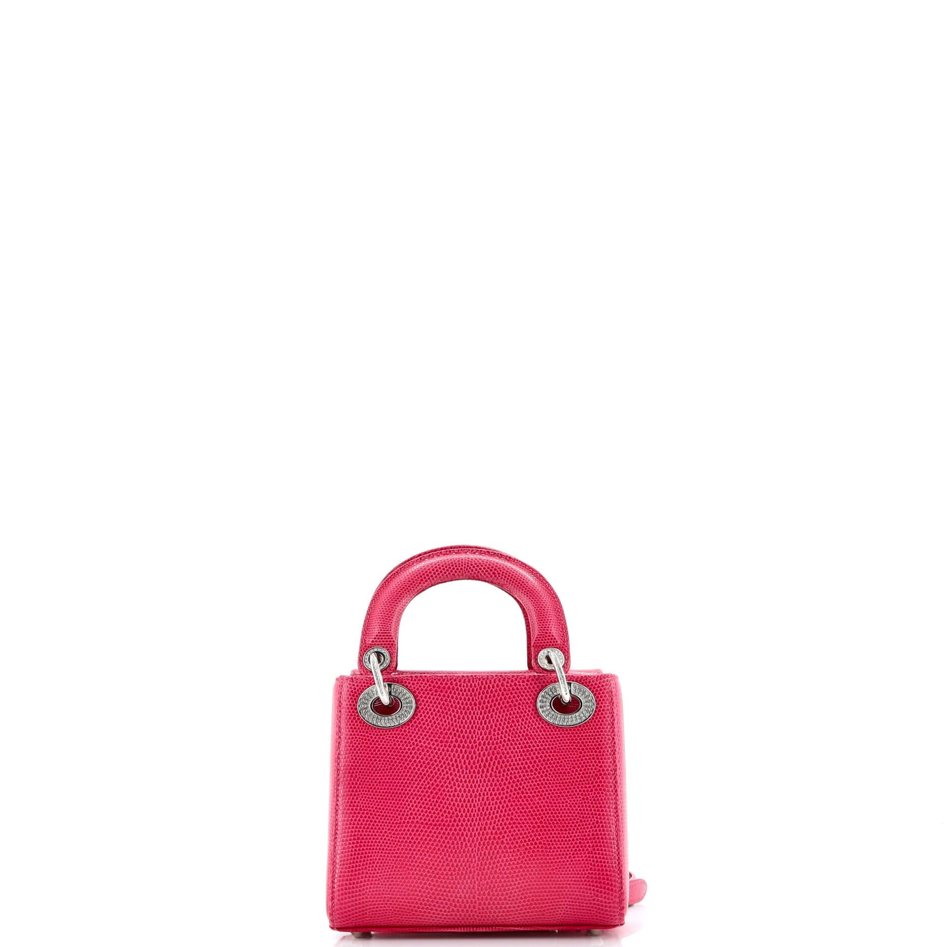 Christian Dior Lady Dior Bag Lizard with Crystal Charms Mini