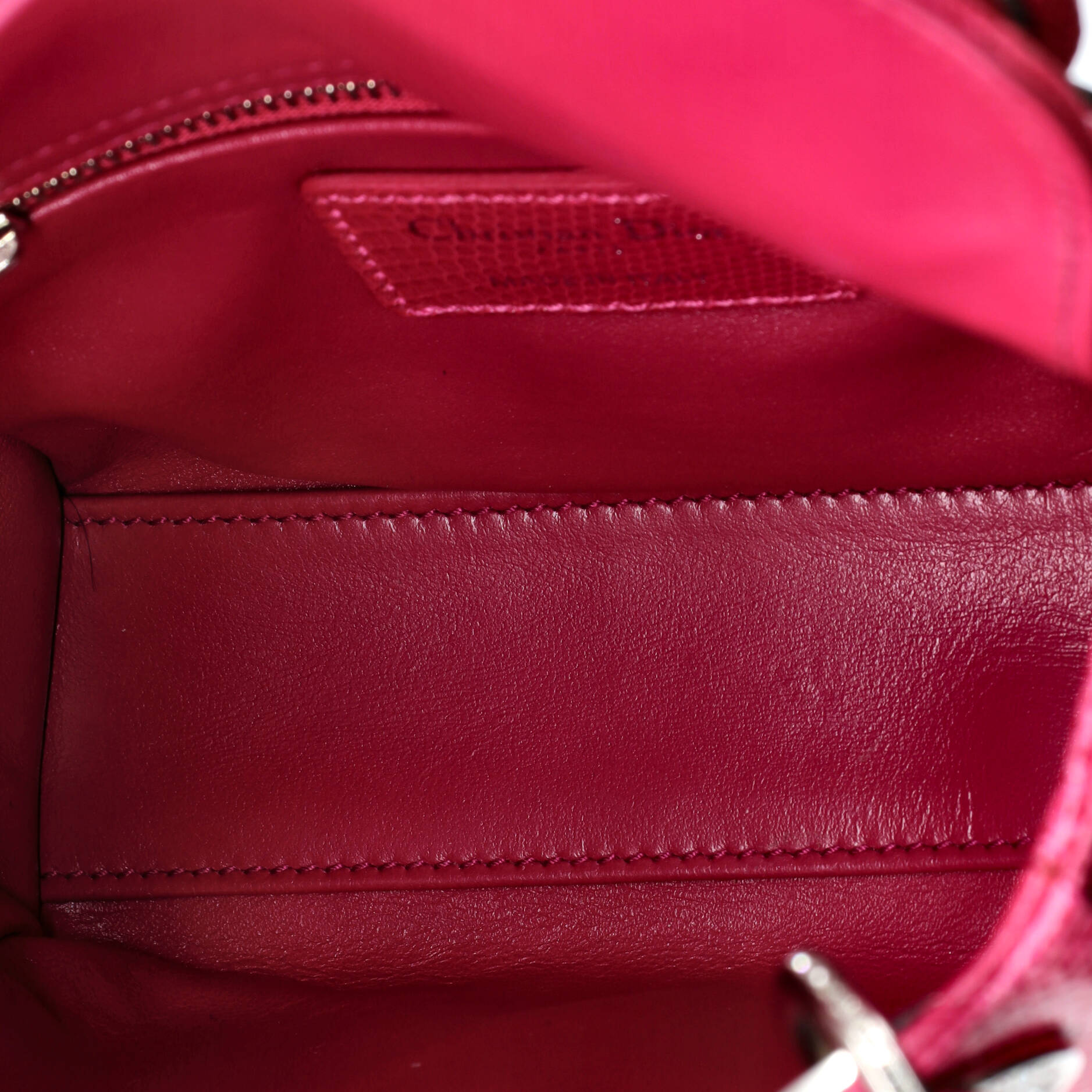 Christian Dior Lady Dior Bag Lizard with Crystal Charms Mini