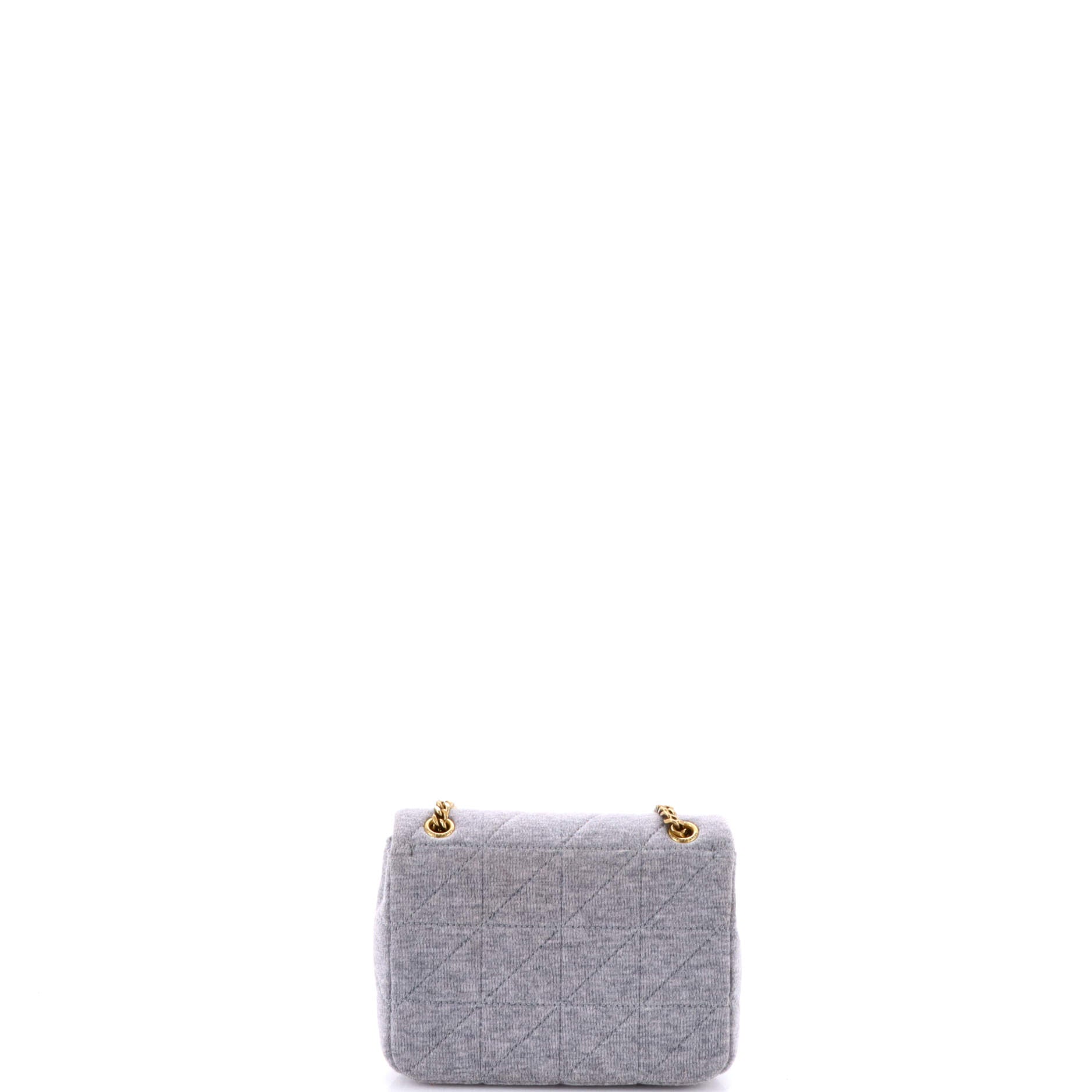 Saint Laurent Jamie Flap Bag Quilted Jersey Small