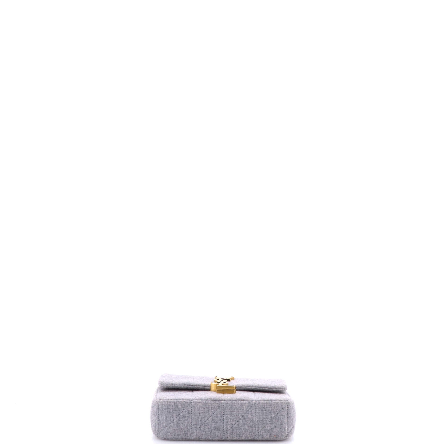 Saint Laurent Jamie Flap Bag Quilted Jersey Small