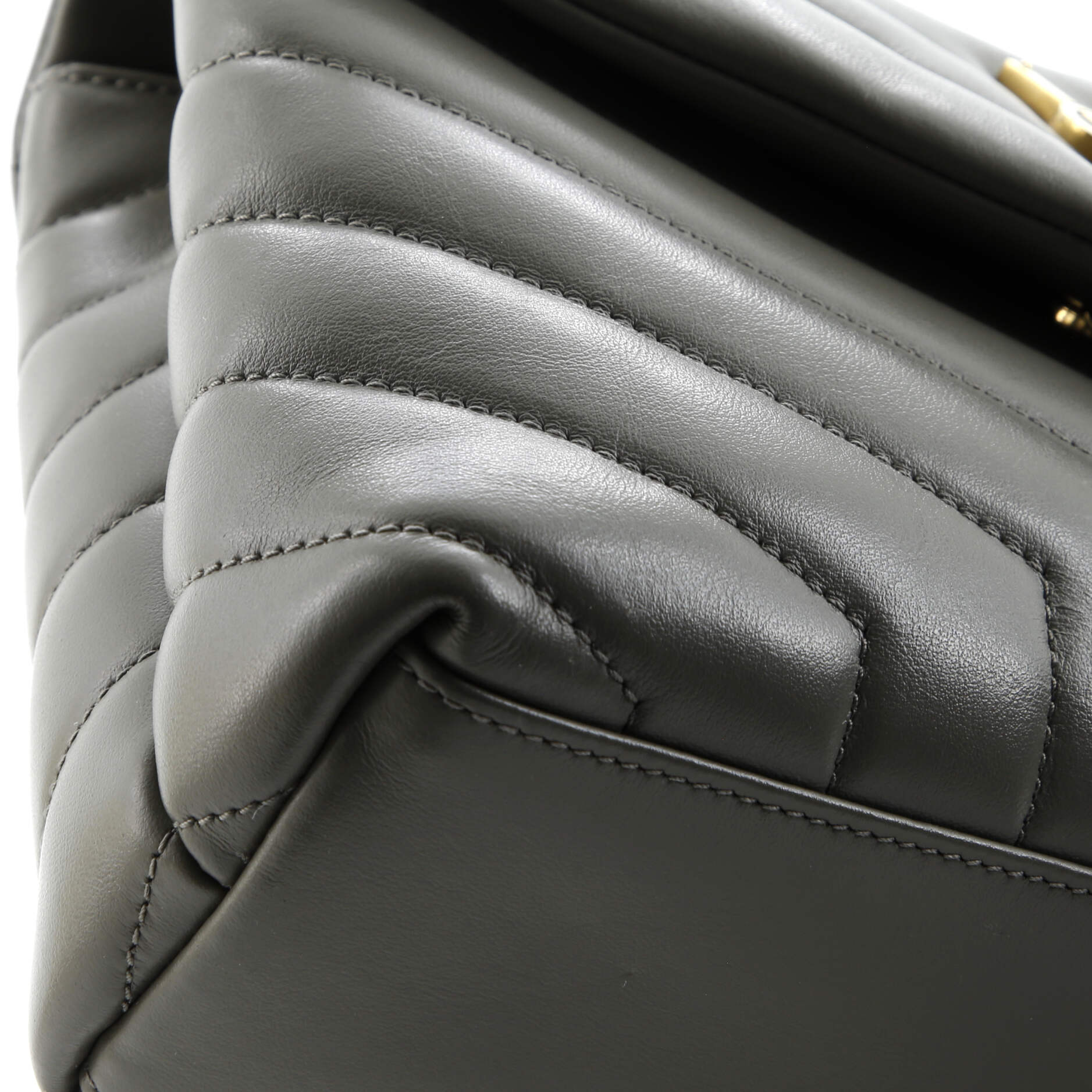Saint Laurent Loulou Shoulder Bag Matelasse Chevron Leather Small