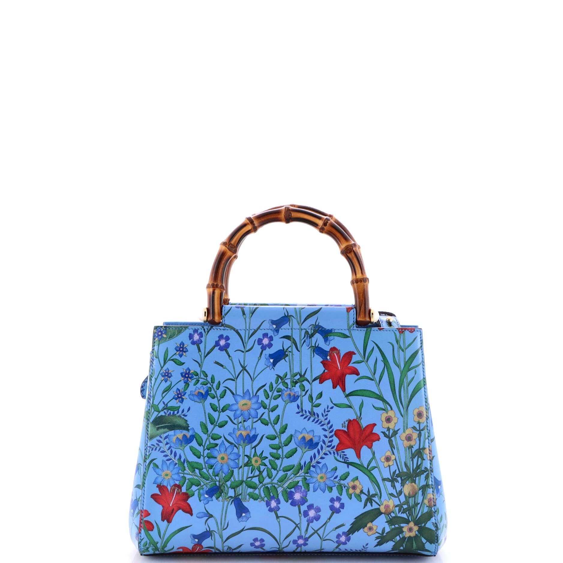 Gucci Nymphaea Tote Floral Printed Leather Small