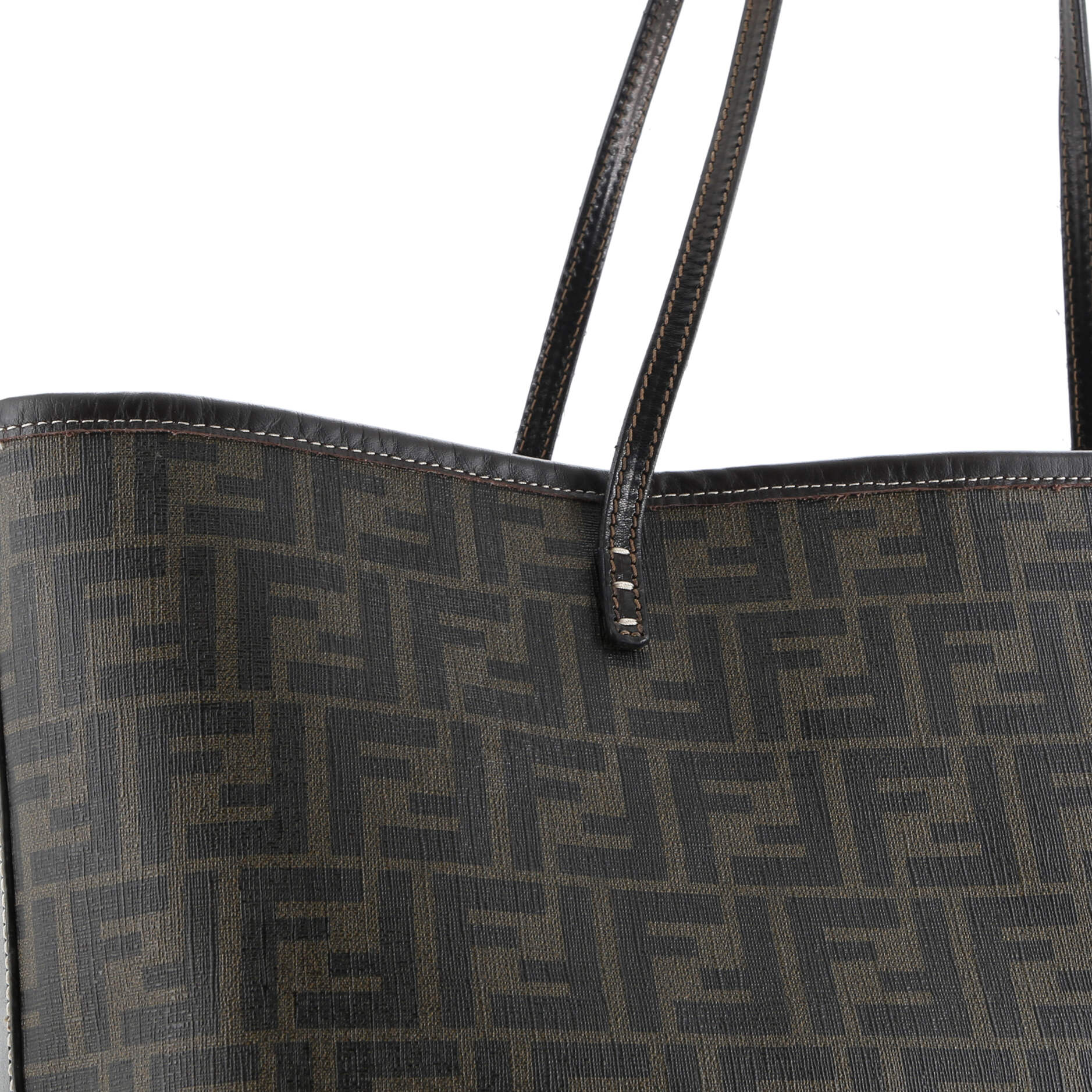Fendi Roll Tote Zucca Coated Canvas Medium