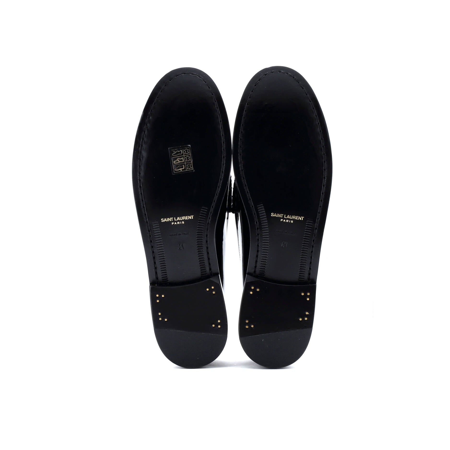 Saint Laurent Women's Le Monogram Penny Loafers Patent