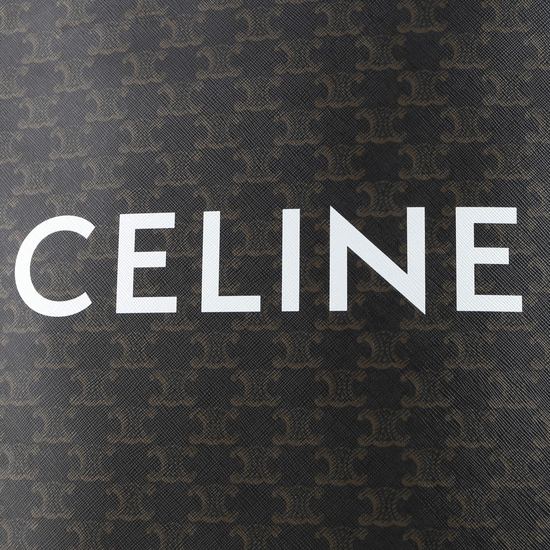 Celine Vertical Cabas Tote Triomphe Coated Canvas Large