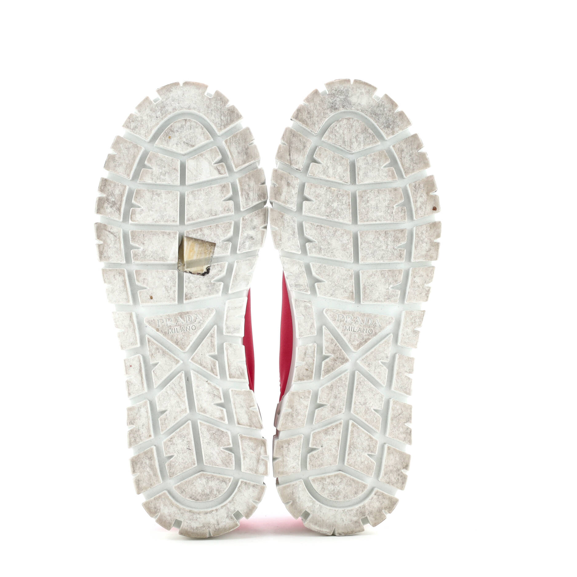 Prada Women's Double Wheel Platform Sneakers Nylon